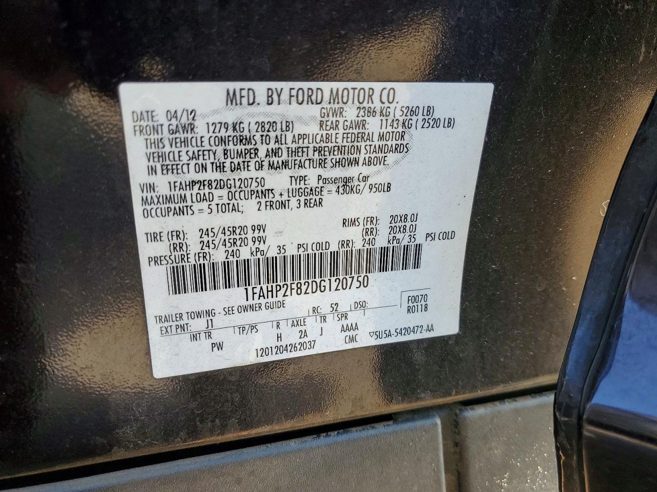 2013 Ford Taurus Limited Brown vin: 1FAHP2F82DG120750
