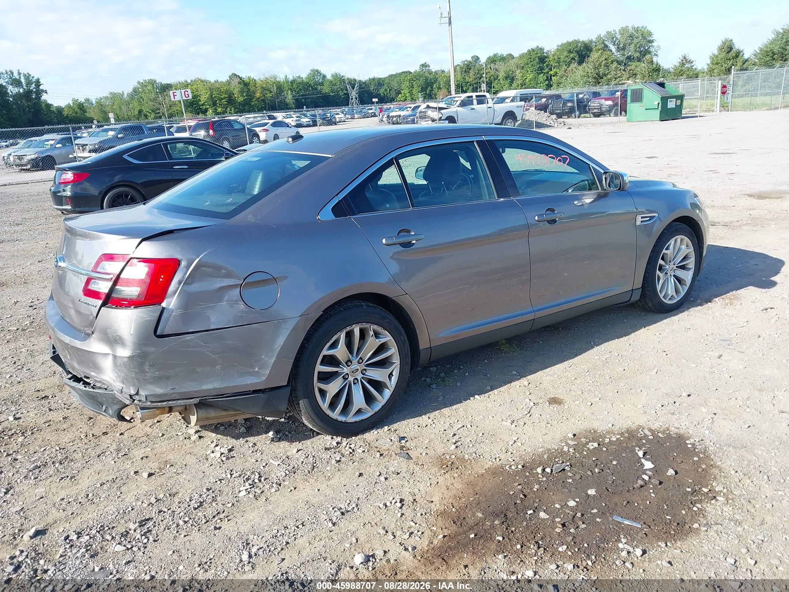 2013 Ford Taurus Limited Gray vin: 1FAHP2F82DG204115