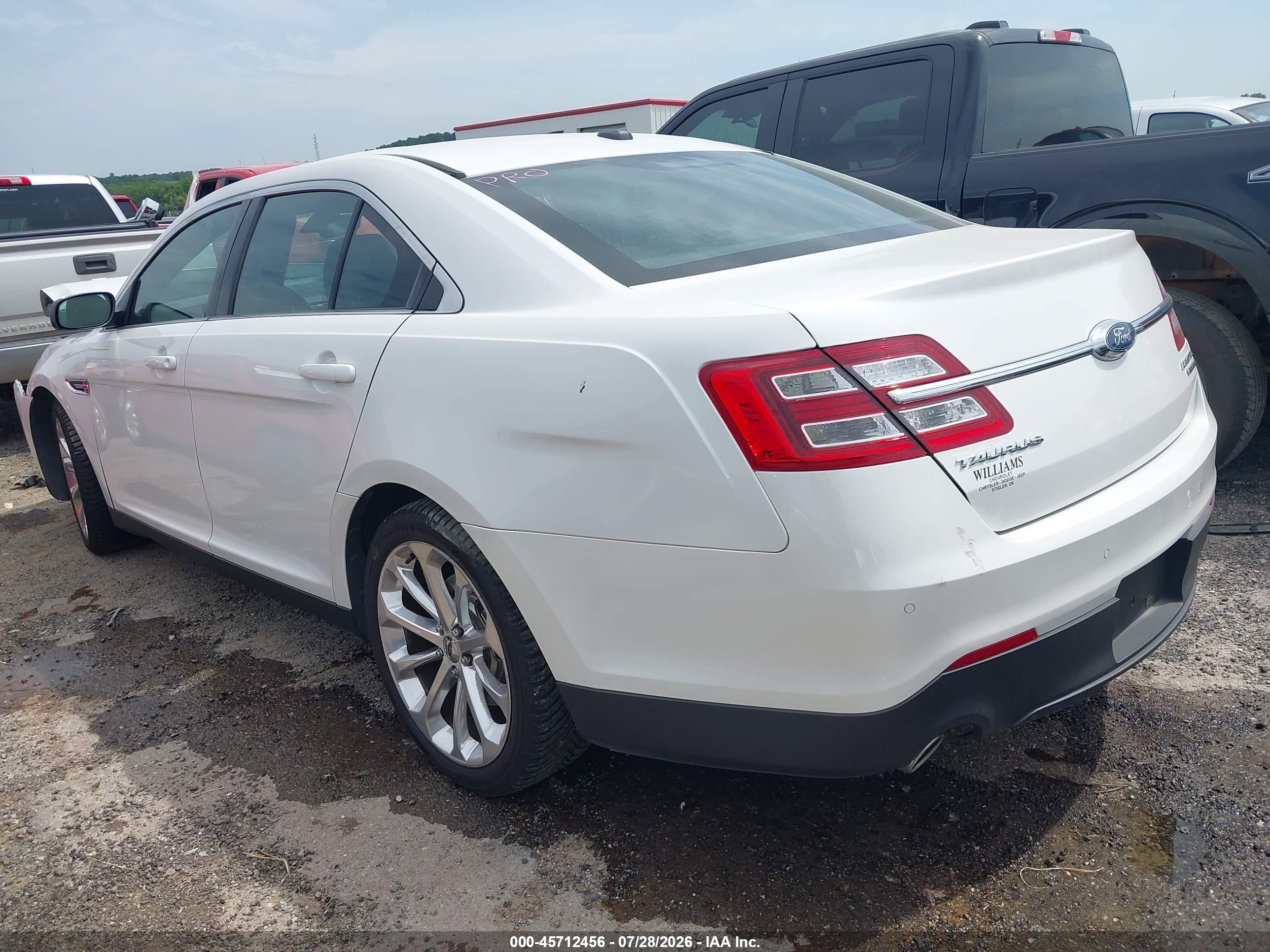 2014 Ford Taurus Limited White vin: 1FAHP2F82EG150199
