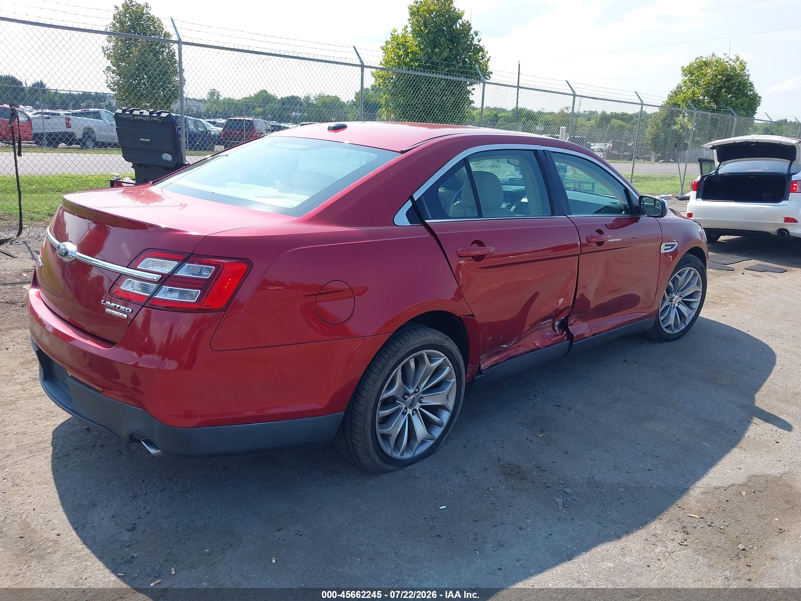 2015 Ford Taurus Limited Красный vin: 1FAHP2F82FG150009