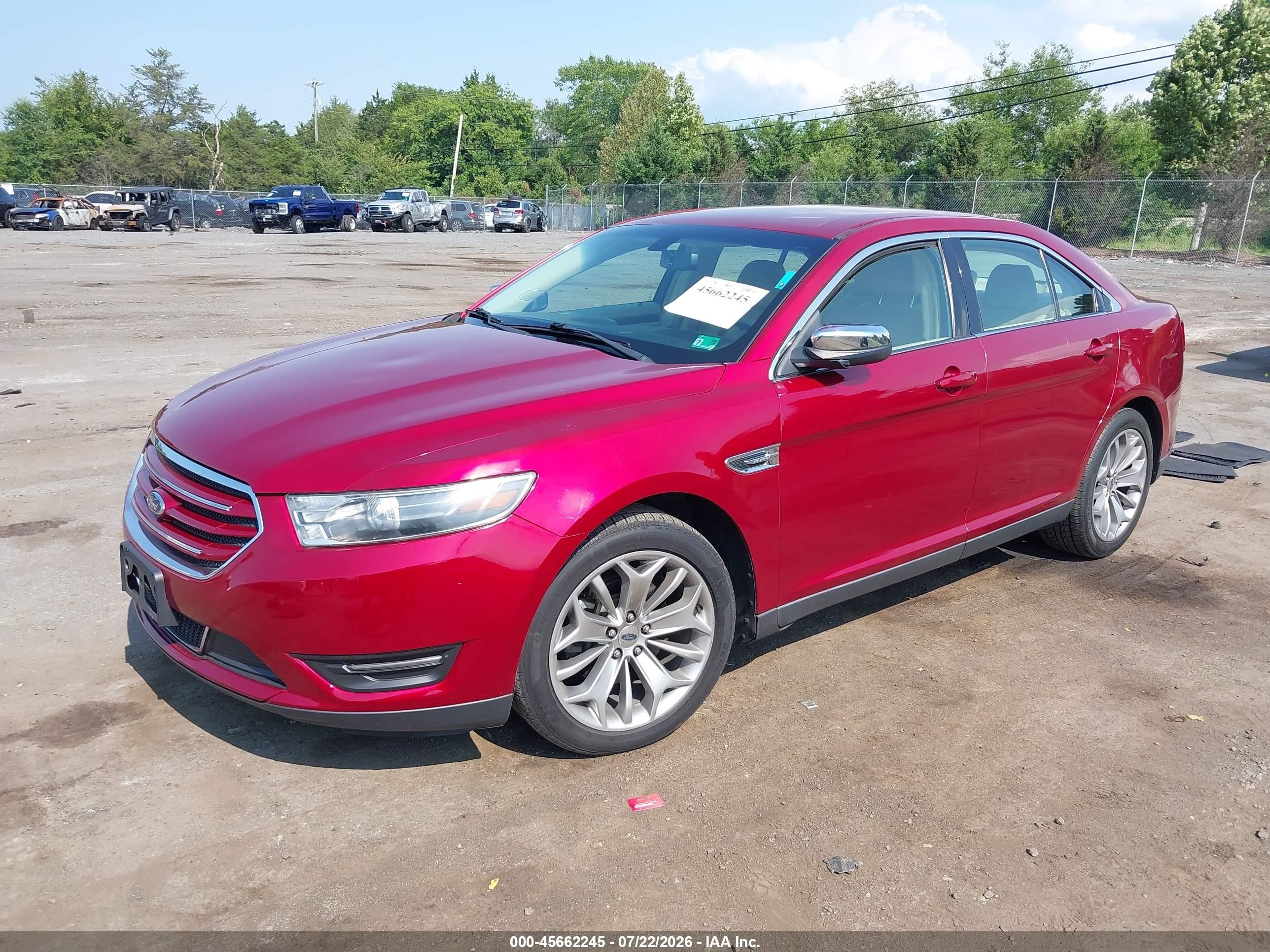 2015 Ford Taurus Limited Красный vin: 1FAHP2F82FG150009