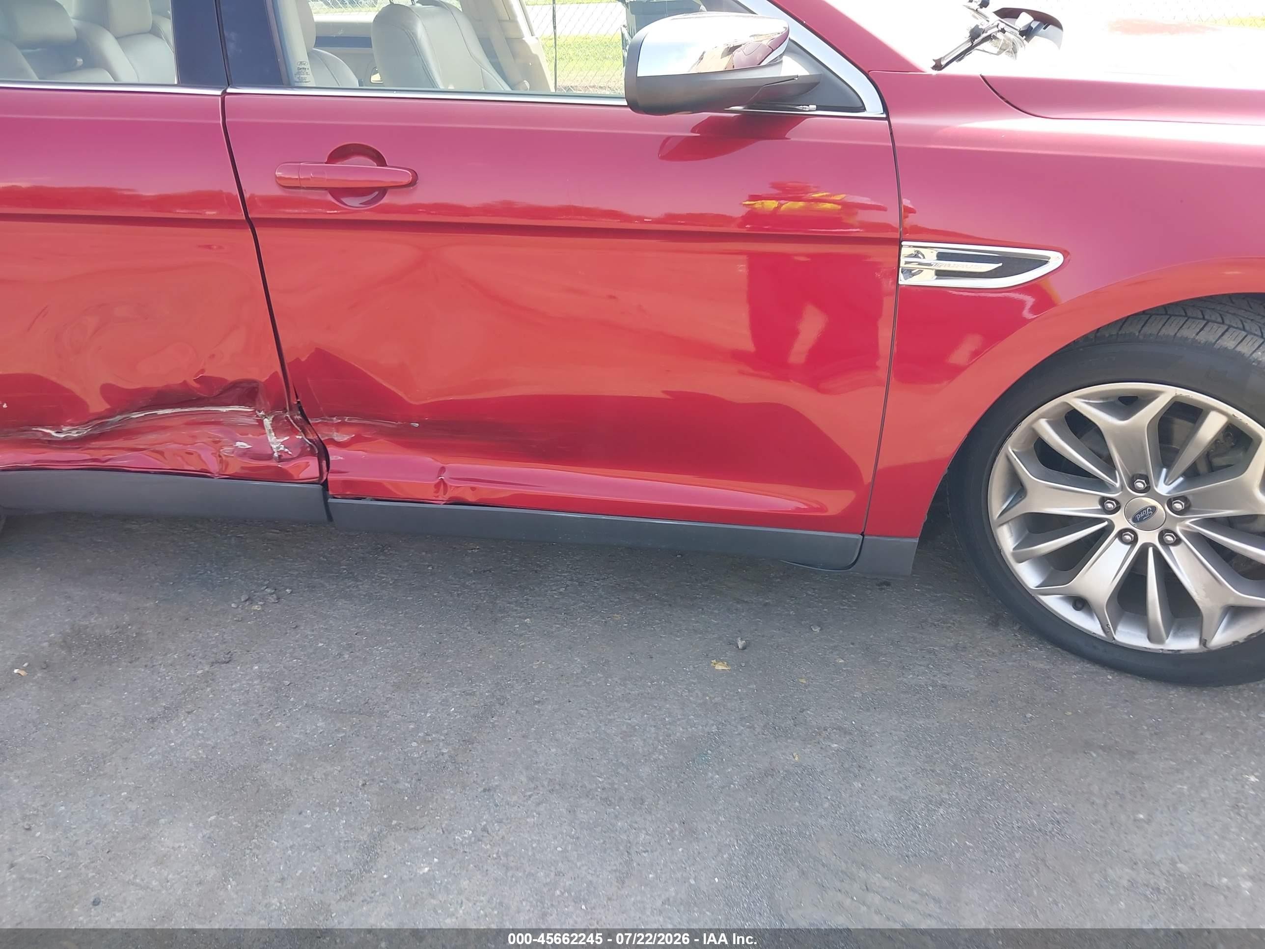 2015 Ford Taurus Limited Красный vin: 1FAHP2F82FG150009