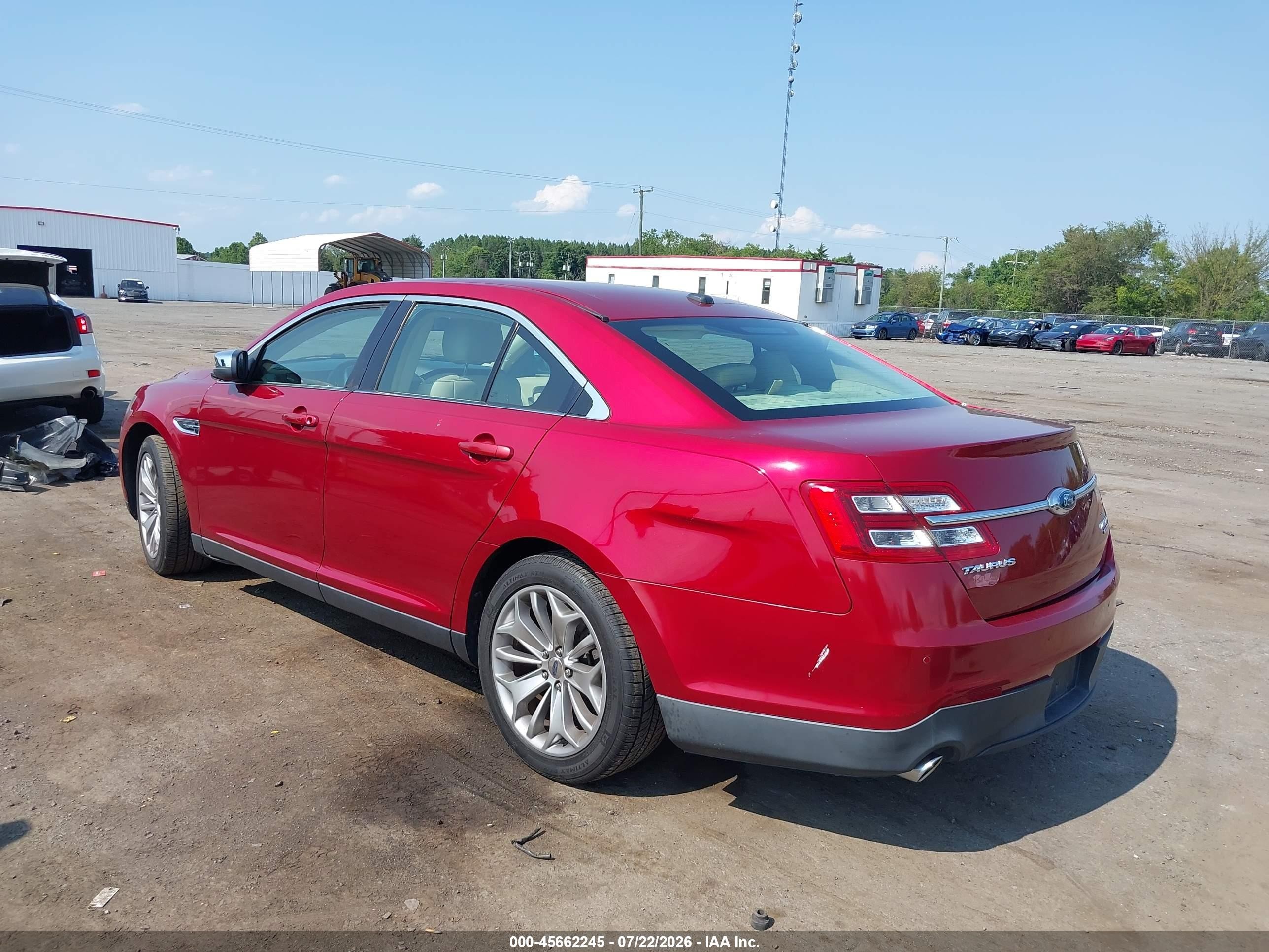 2015 Ford Taurus Limited Красный vin: 1FAHP2F82FG150009