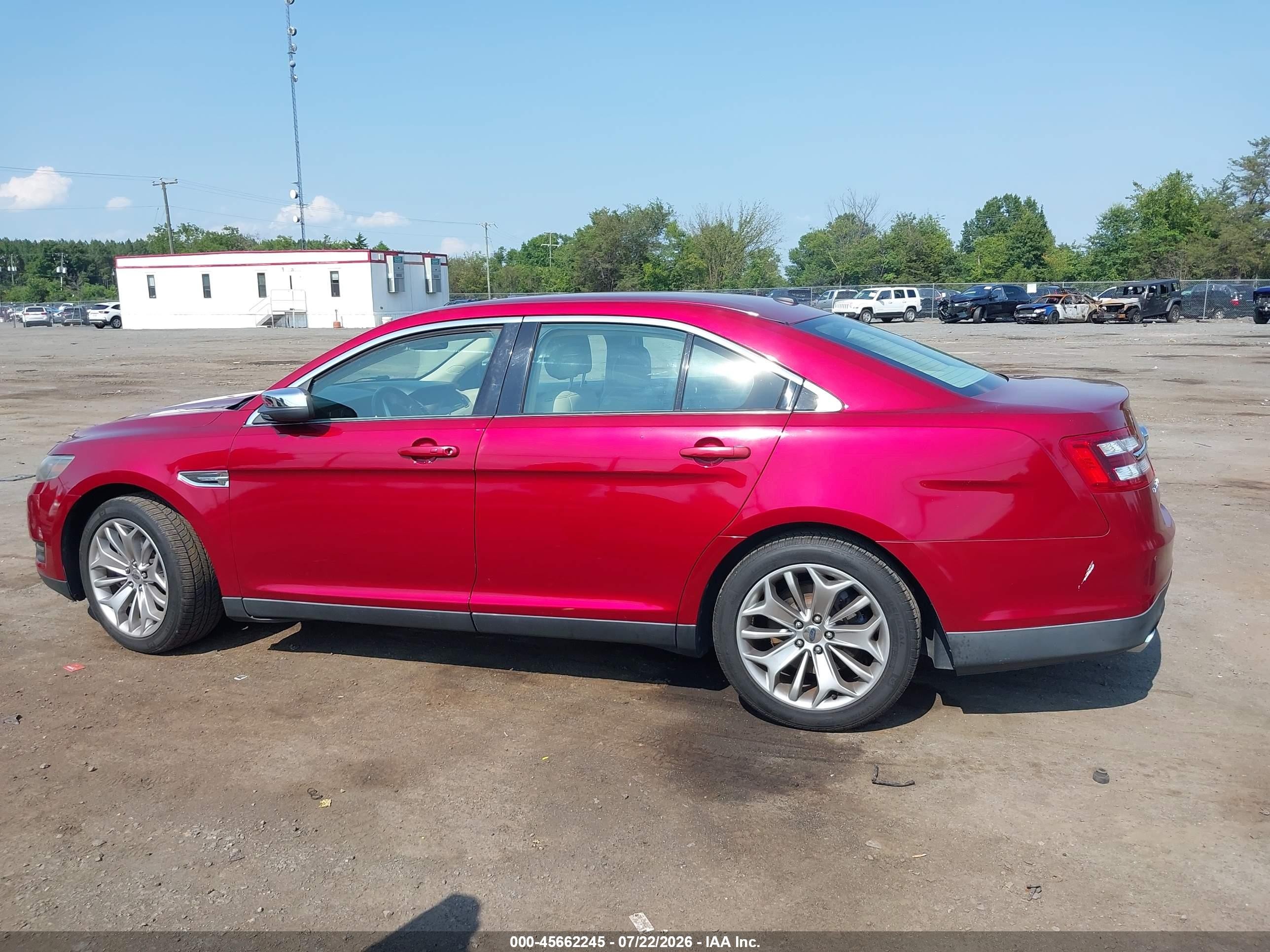 2015 Ford Taurus Limited Красный vin: 1FAHP2F82FG150009