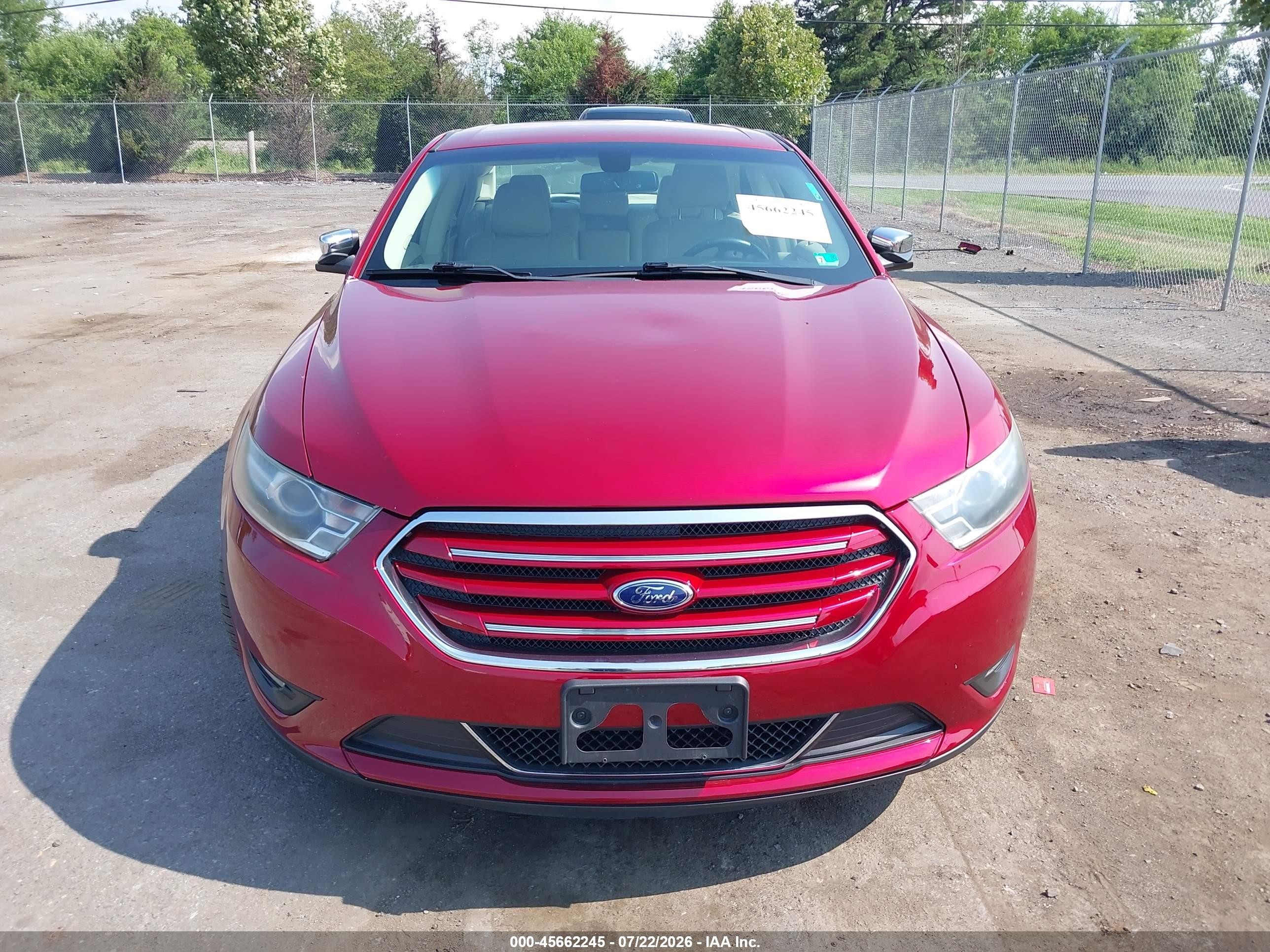 2015 Ford Taurus Limited Красный vin: 1FAHP2F82FG150009