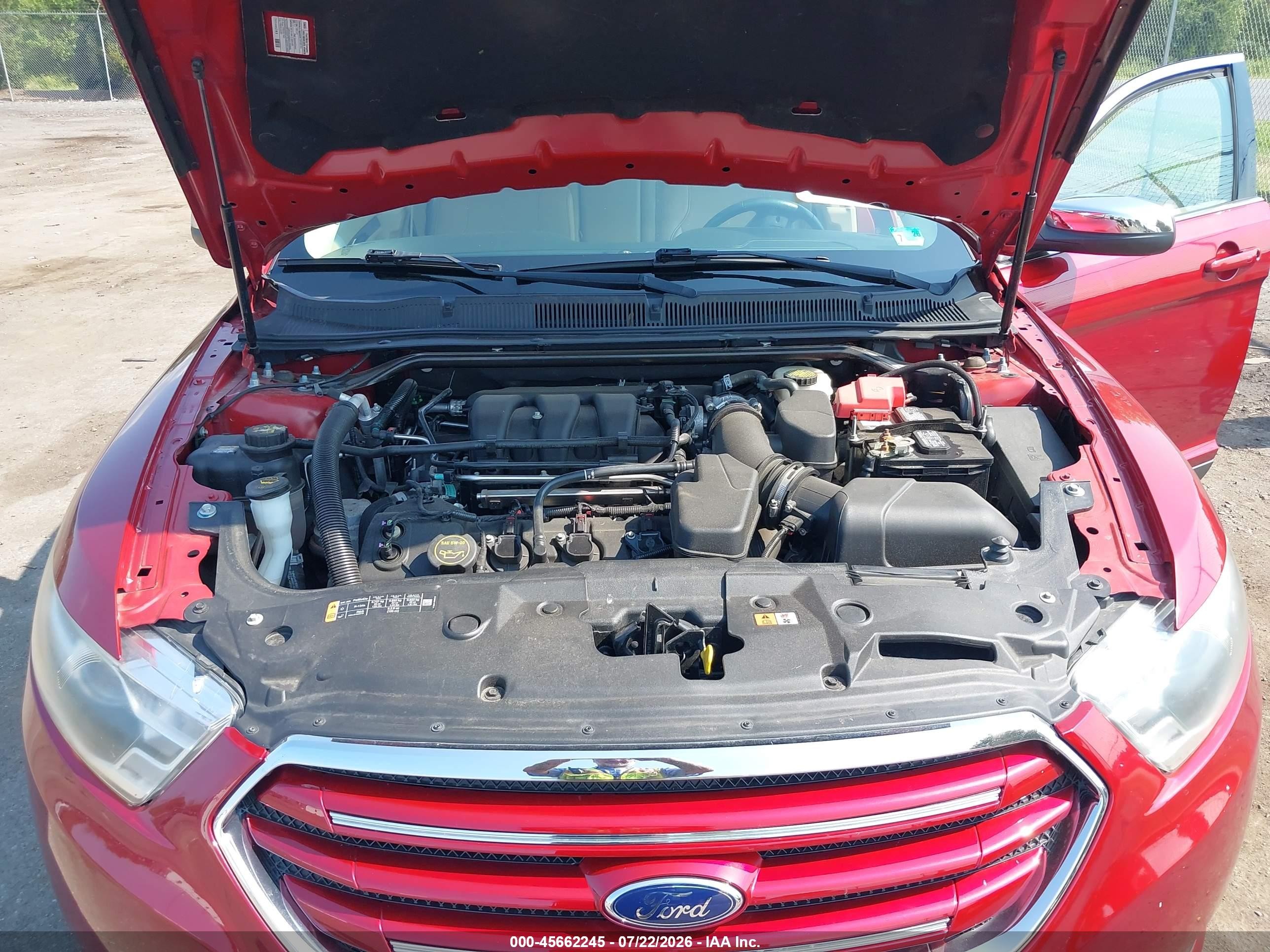 2015 Ford Taurus Limited Красный vin: 1FAHP2F82FG150009