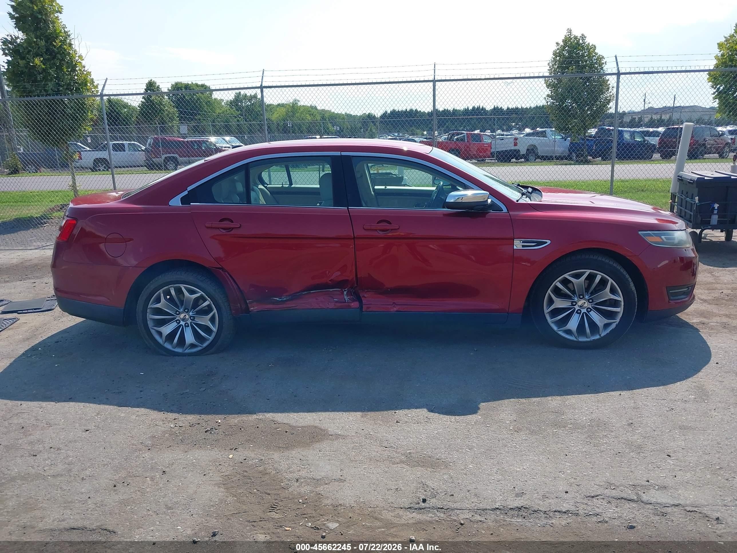 2015 Ford Taurus Limited Красный vin: 1FAHP2F82FG150009
