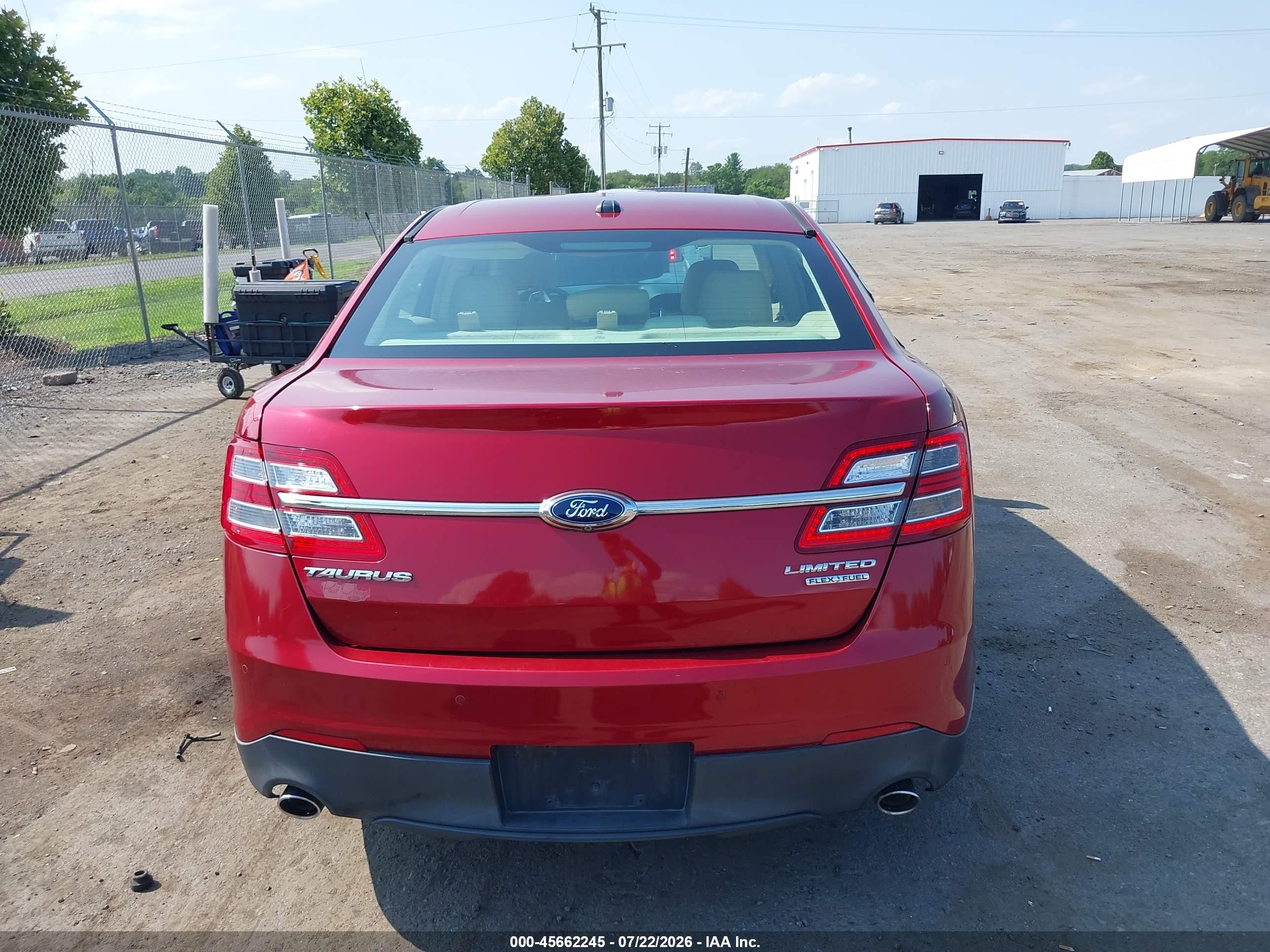 2015 Ford Taurus Limited Красный vin: 1FAHP2F82FG150009