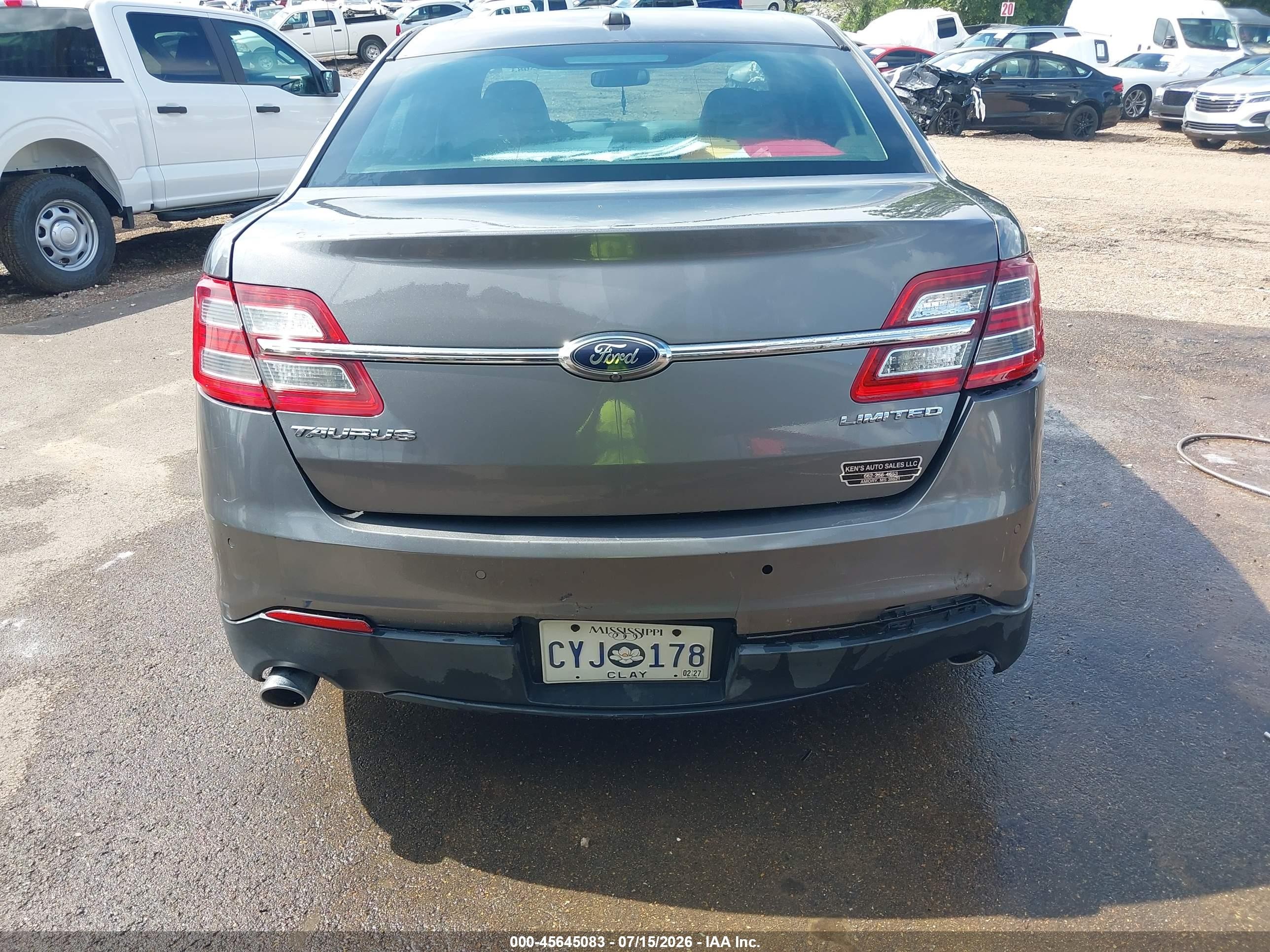 2013 Ford Taurus Limited Gray vin: 1FAHP2F83DG148413