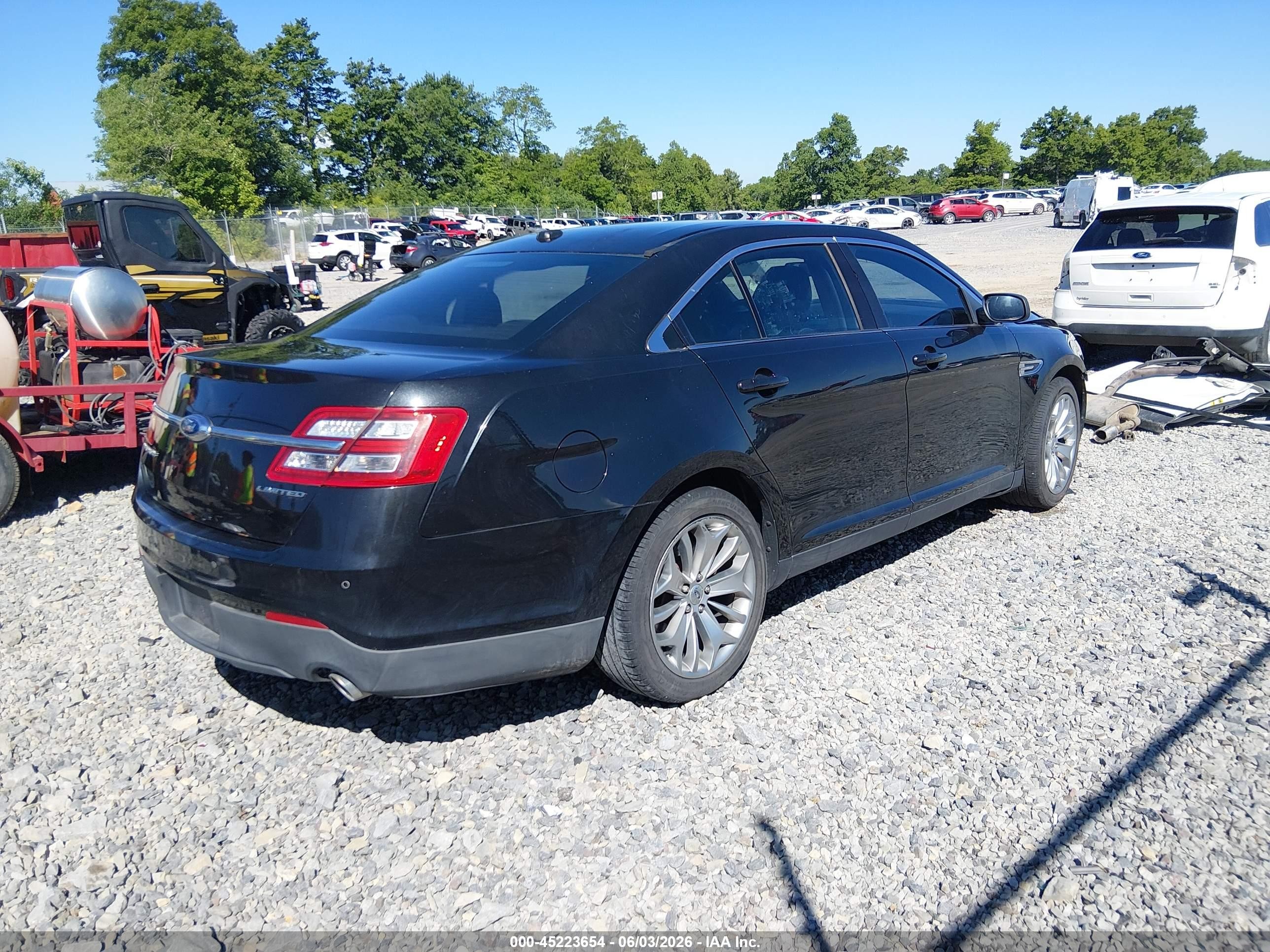 2013 Ford Taurus Limited Black vin: 1FAHP2F83DG154308