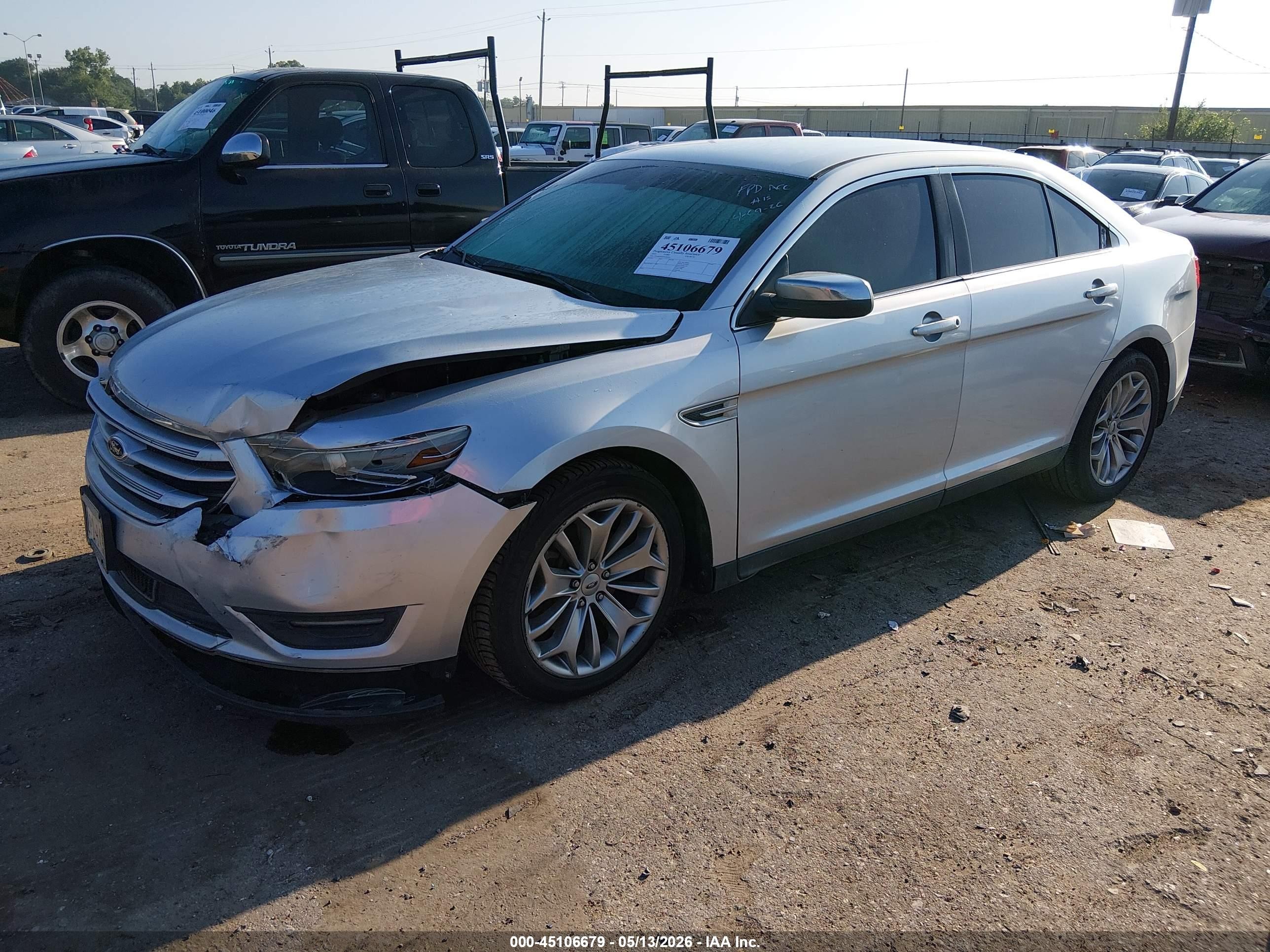 2013 Ford Taurus Limited Silver vin: 1FAHP2F83DG206441