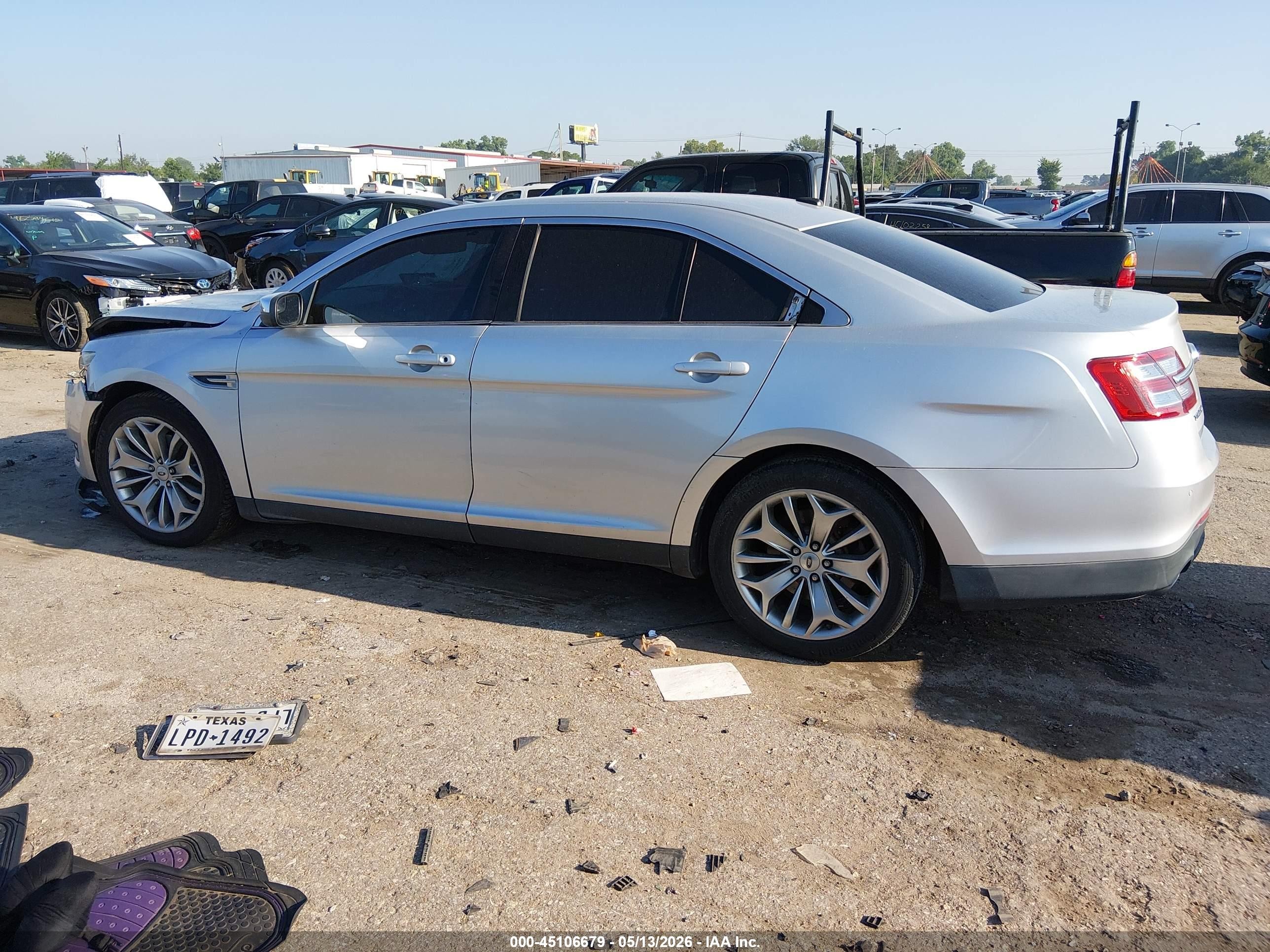 2013 Ford Taurus Limited Silver vin: 1FAHP2F83DG206441