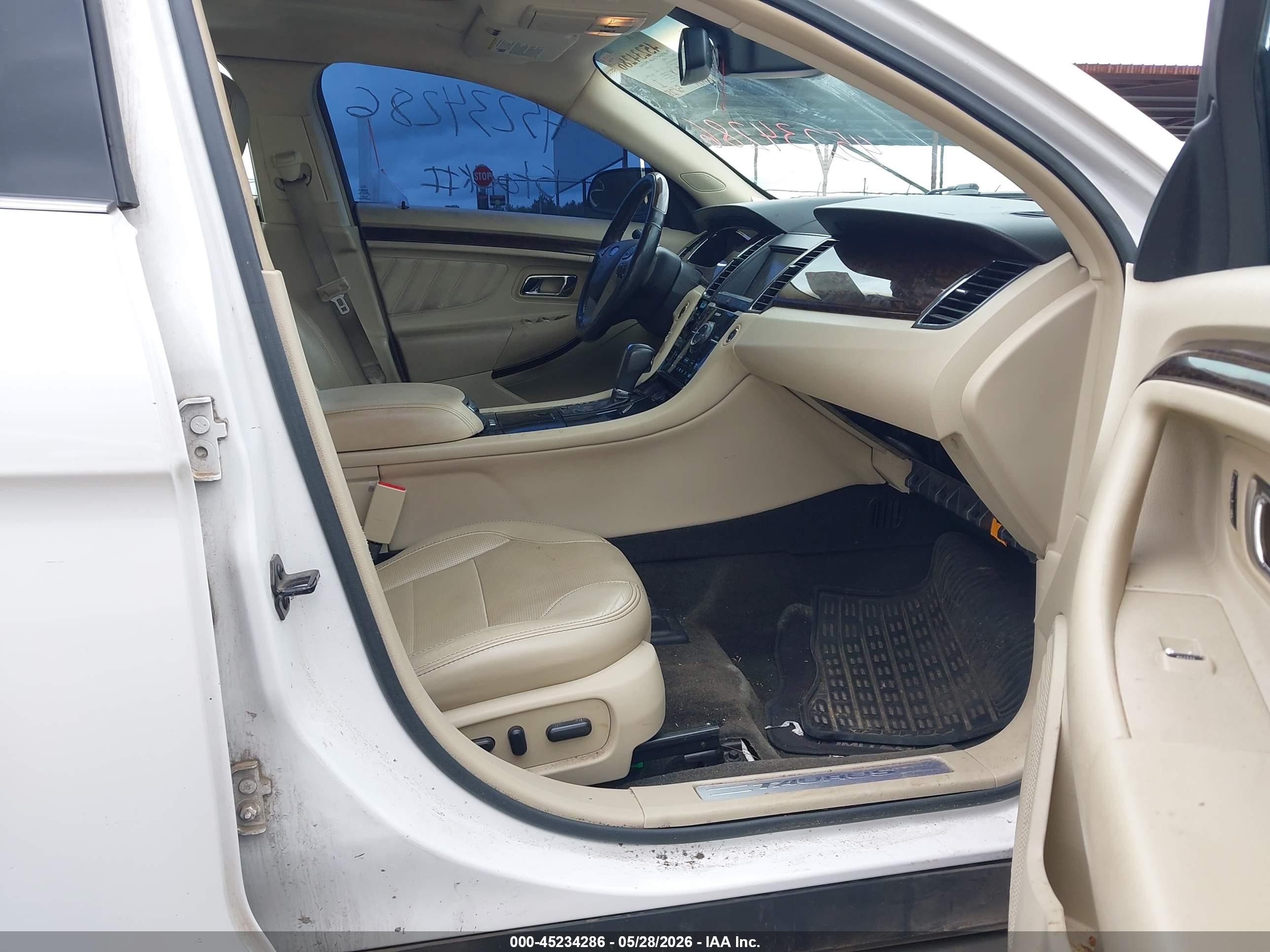 2013 Ford Taurus Limited White vin: 1FAHP2F83DG220131