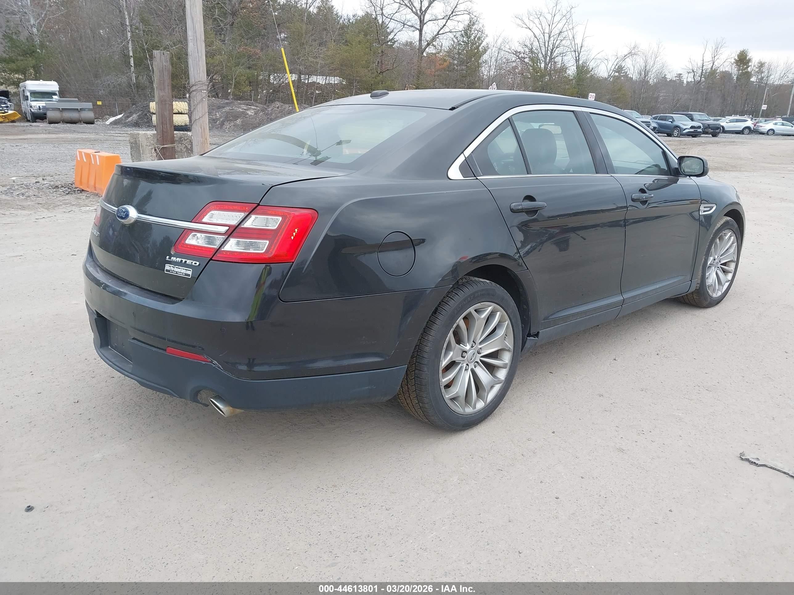 2013 Ford Taurus Limited Black vin: 1FAHP2F83DG232845