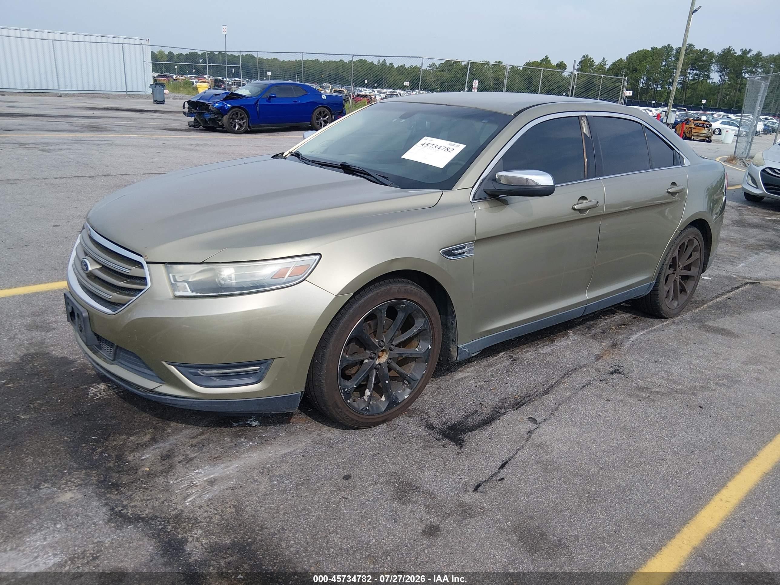 2013 Ford Taurus Limited Зеленый vin: 1FAHP2F84DG110835