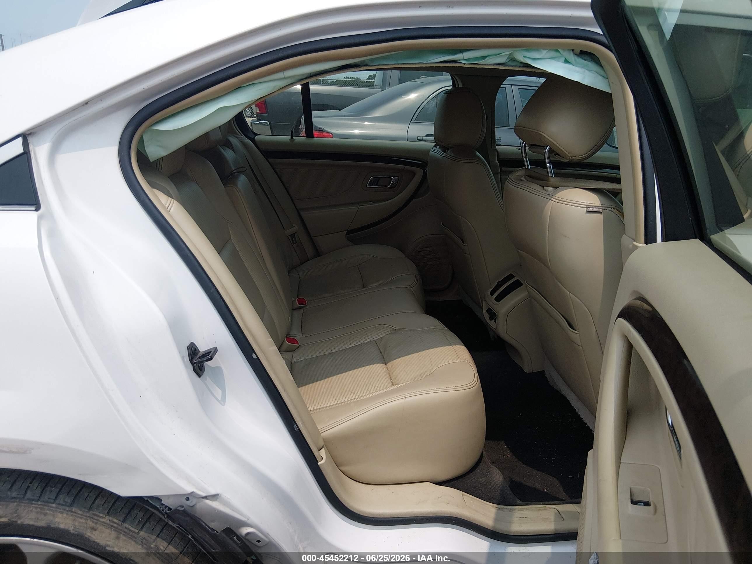 2013 Ford Taurus Limited White vin: 1FAHP2F84DG111385