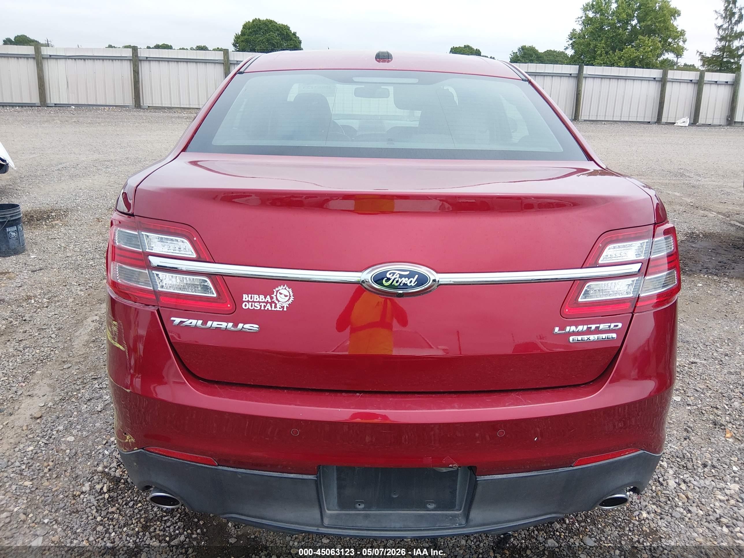 2013 Ford Taurus Limited Красный vin: 1FAHP2F84DG118286