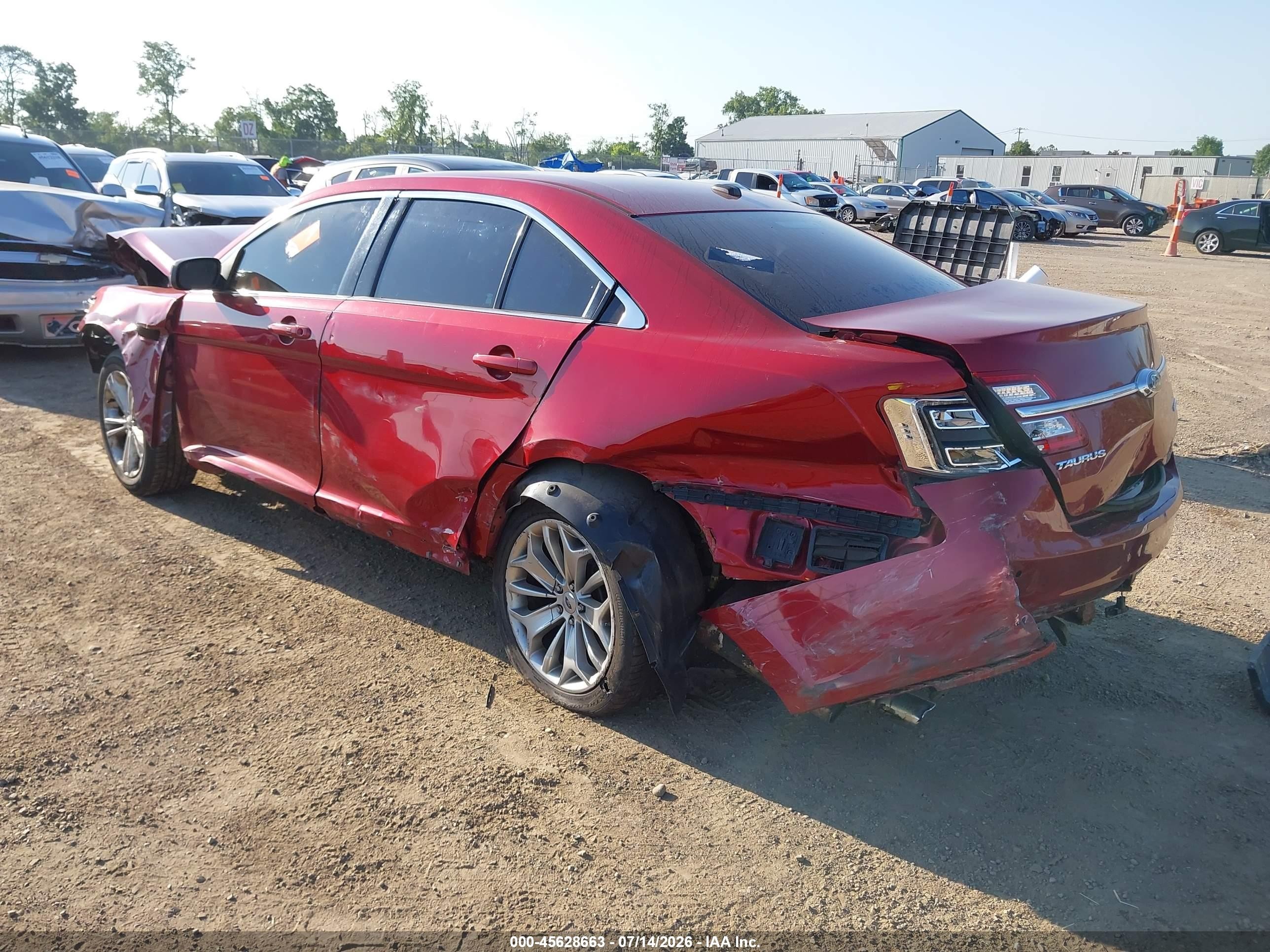 2013 Ford Taurus Limited Red vin: 1FAHP2F84DG131362
