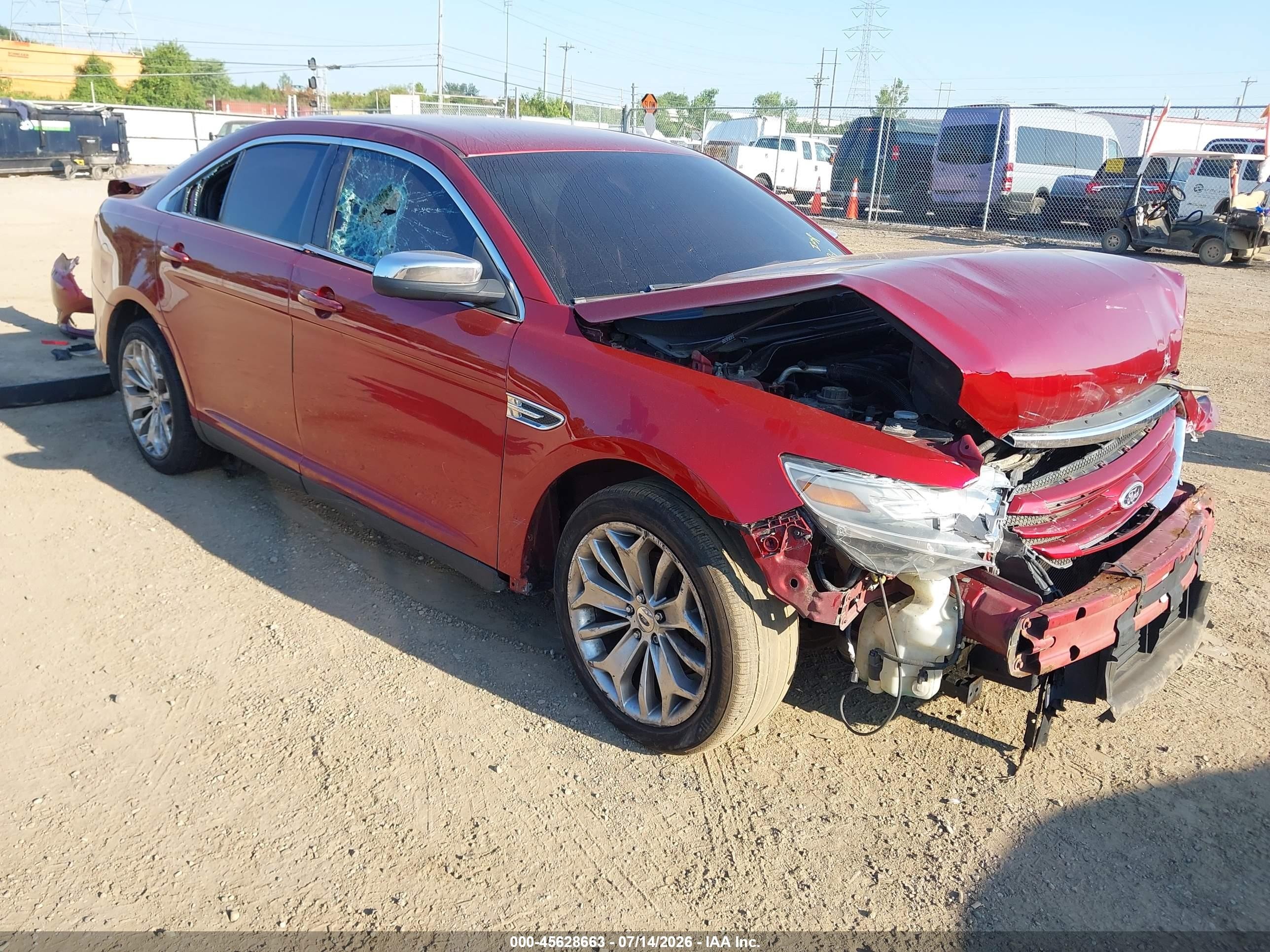 2013 Ford Taurus Limited Red vin: 1FAHP2F84DG131362