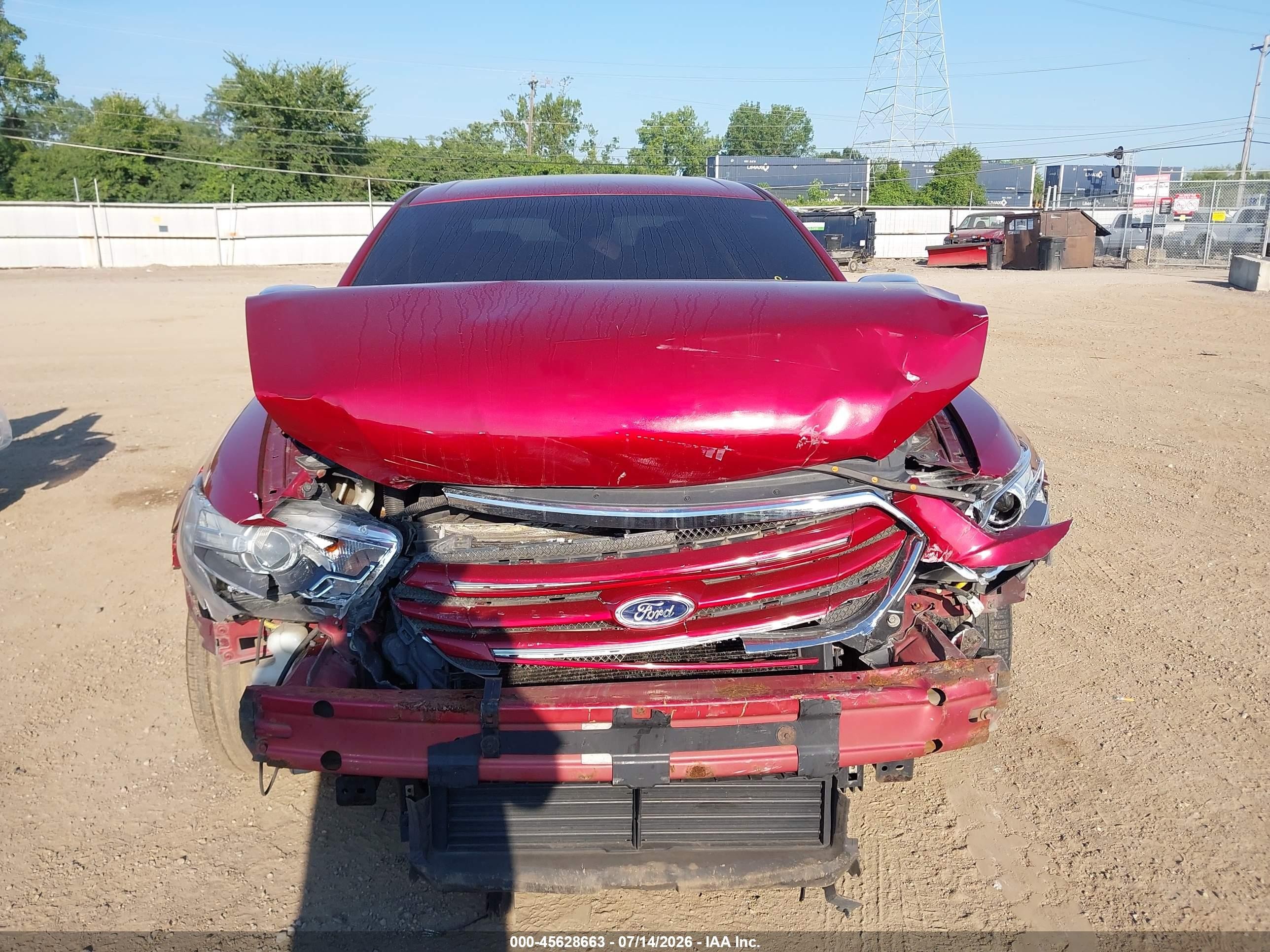 2013 Ford Taurus Limited Red vin: 1FAHP2F84DG131362