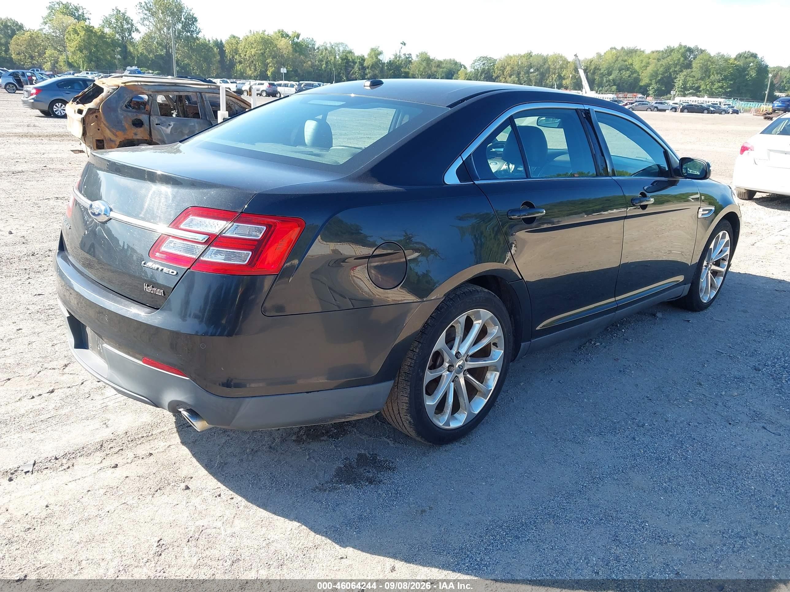 2013 Ford Taurus Limited Black vin: 1FAHP2F84DG179654