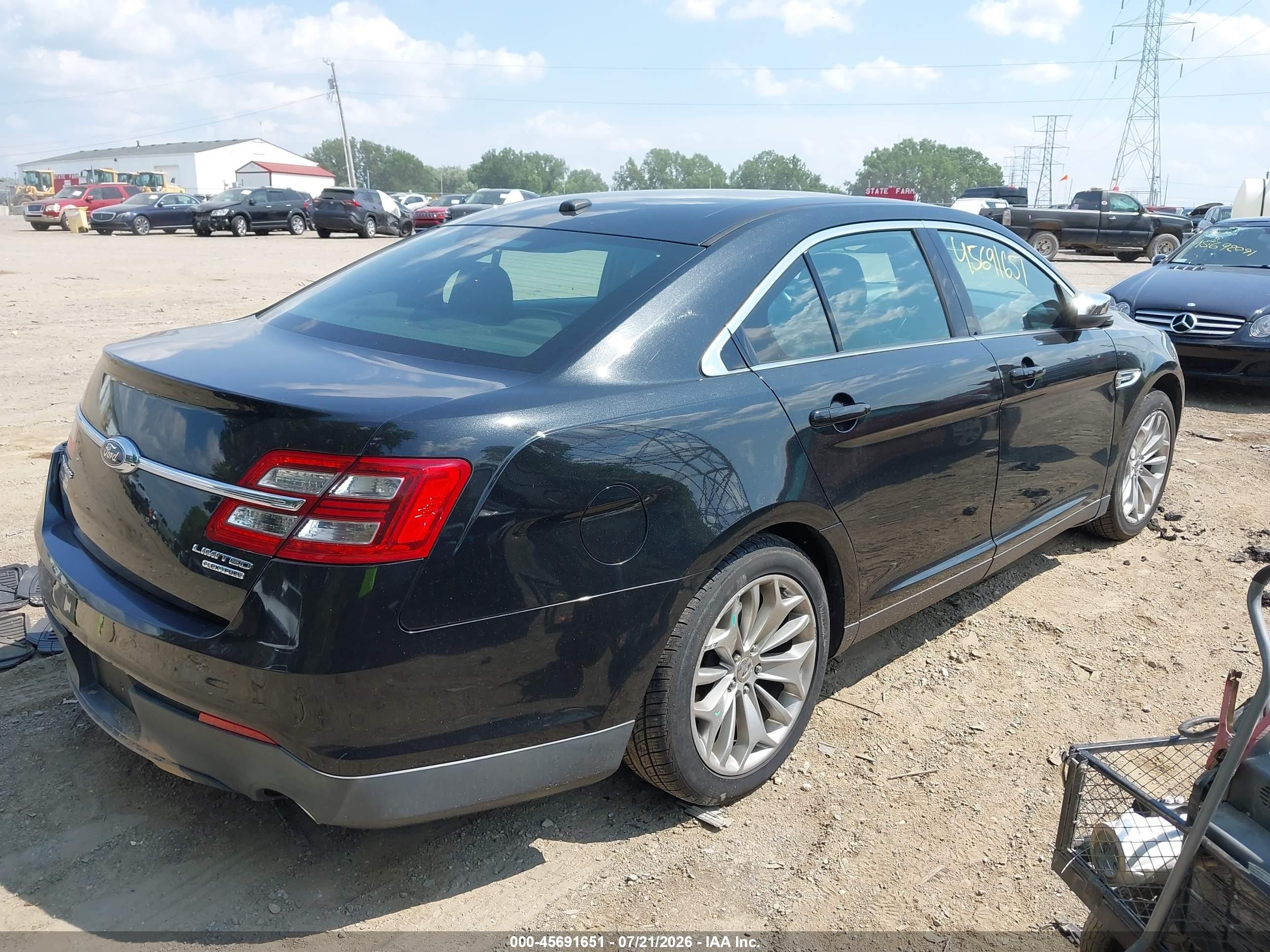 2013 Ford Taurus Limited Black vin: 1FAHP2F85DG175693