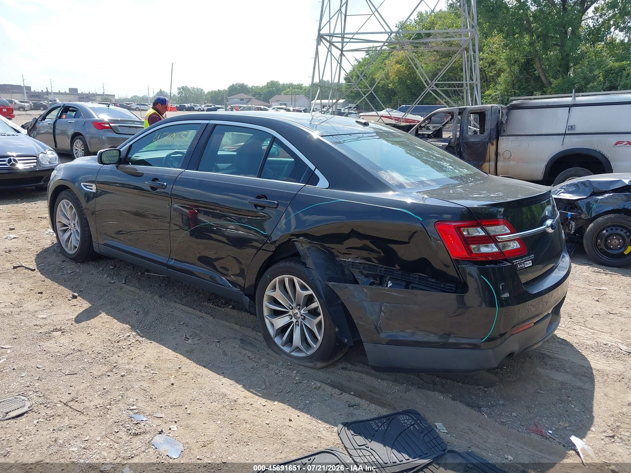 2013 Ford Taurus Limited Black vin: 1FAHP2F85DG175693