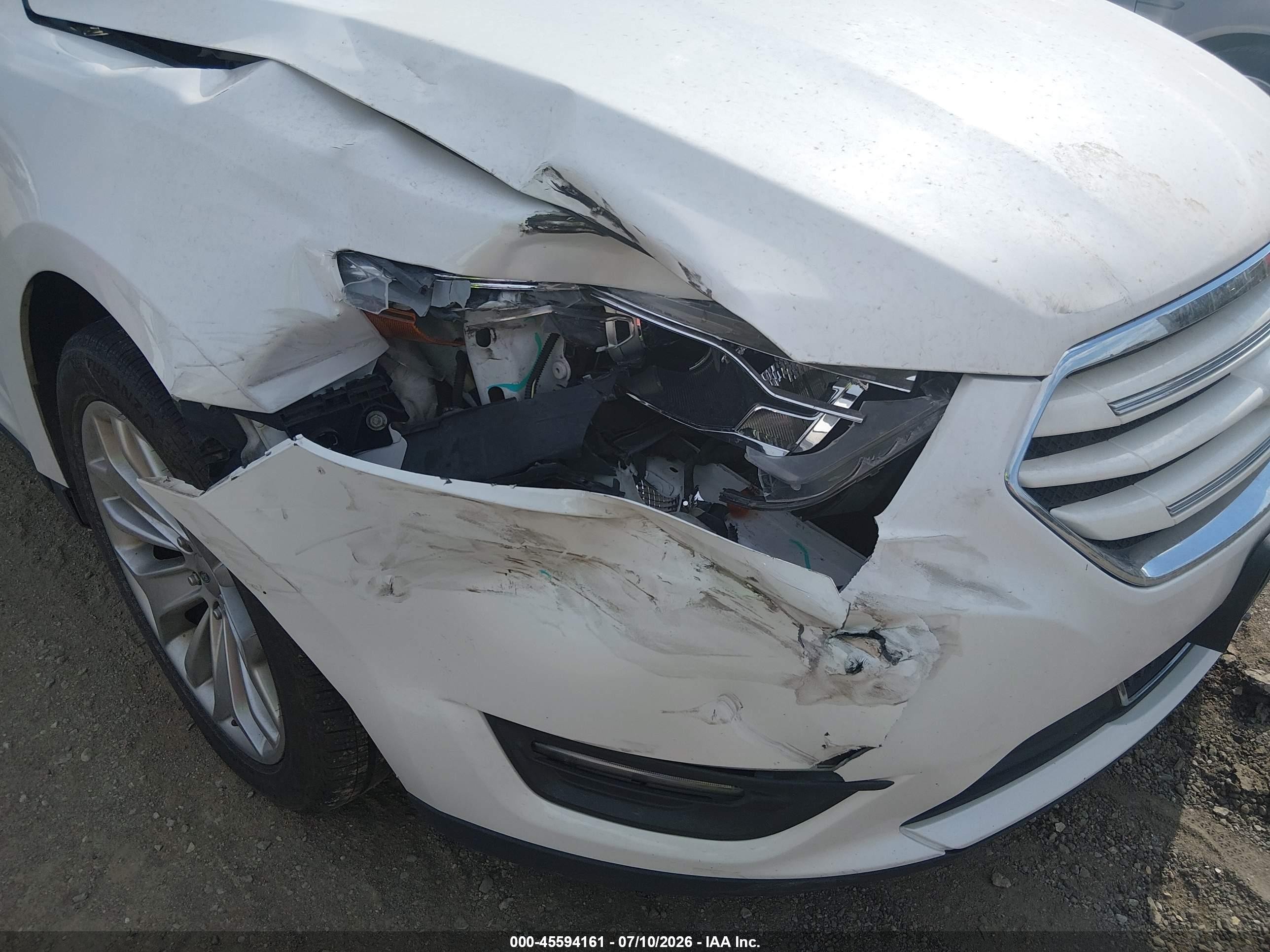 2013 Ford Taurus Limited White vin: 1FAHP2F85DG226609