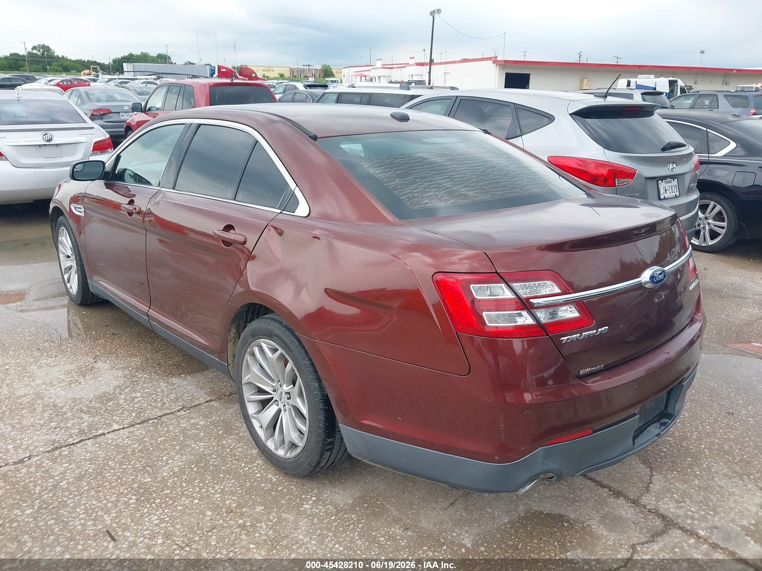 2015 Ford Taurus Limited Burgundy vin: 1FAHP2F85FG165586