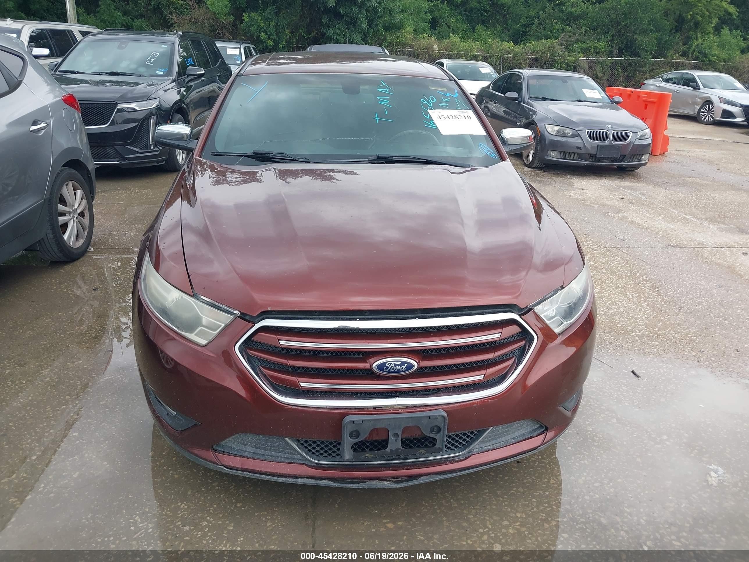 2015 Ford Taurus Limited Burgundy vin: 1FAHP2F85FG165586