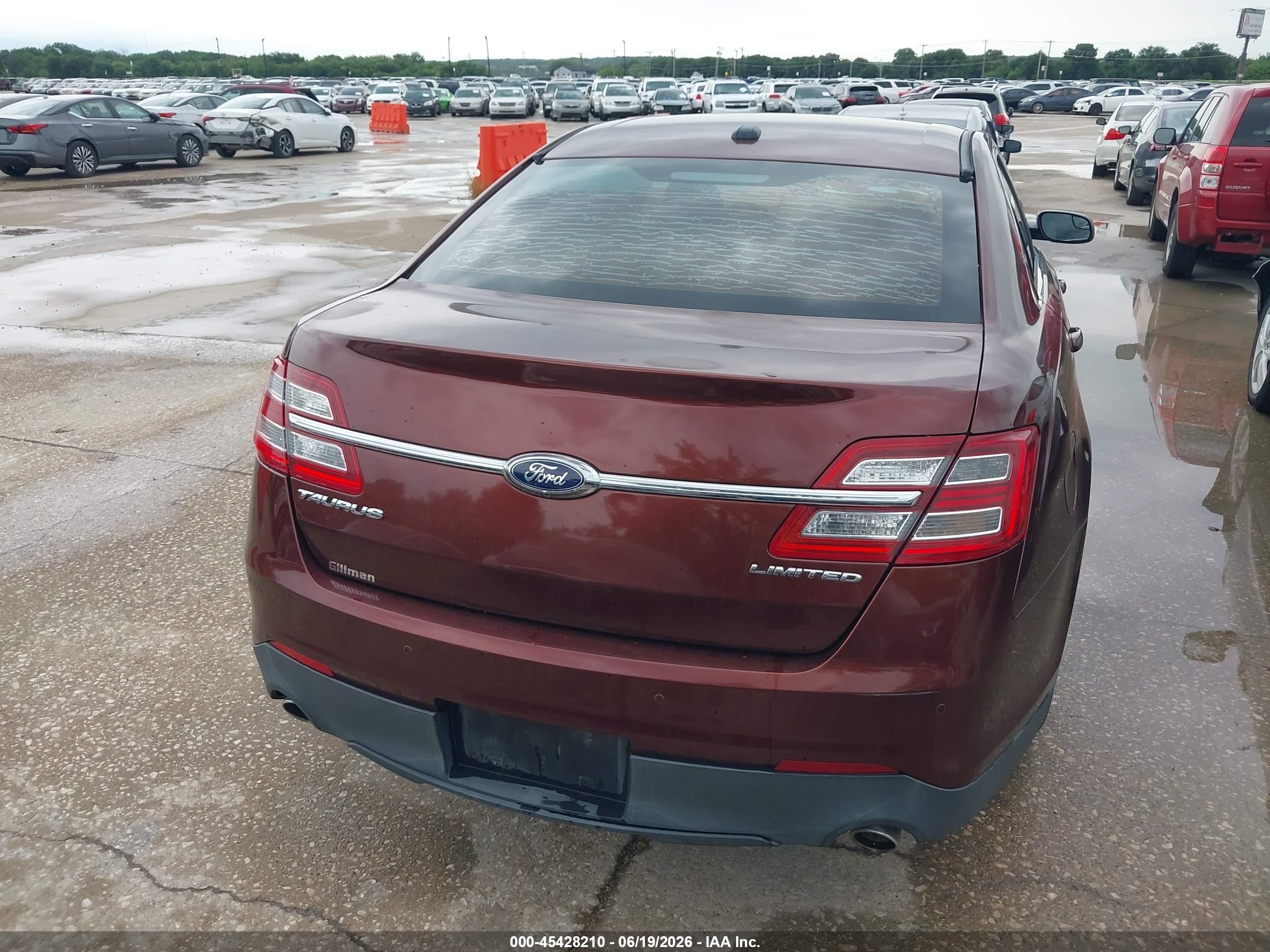 2015 Ford Taurus Limited Burgundy vin: 1FAHP2F85FG165586