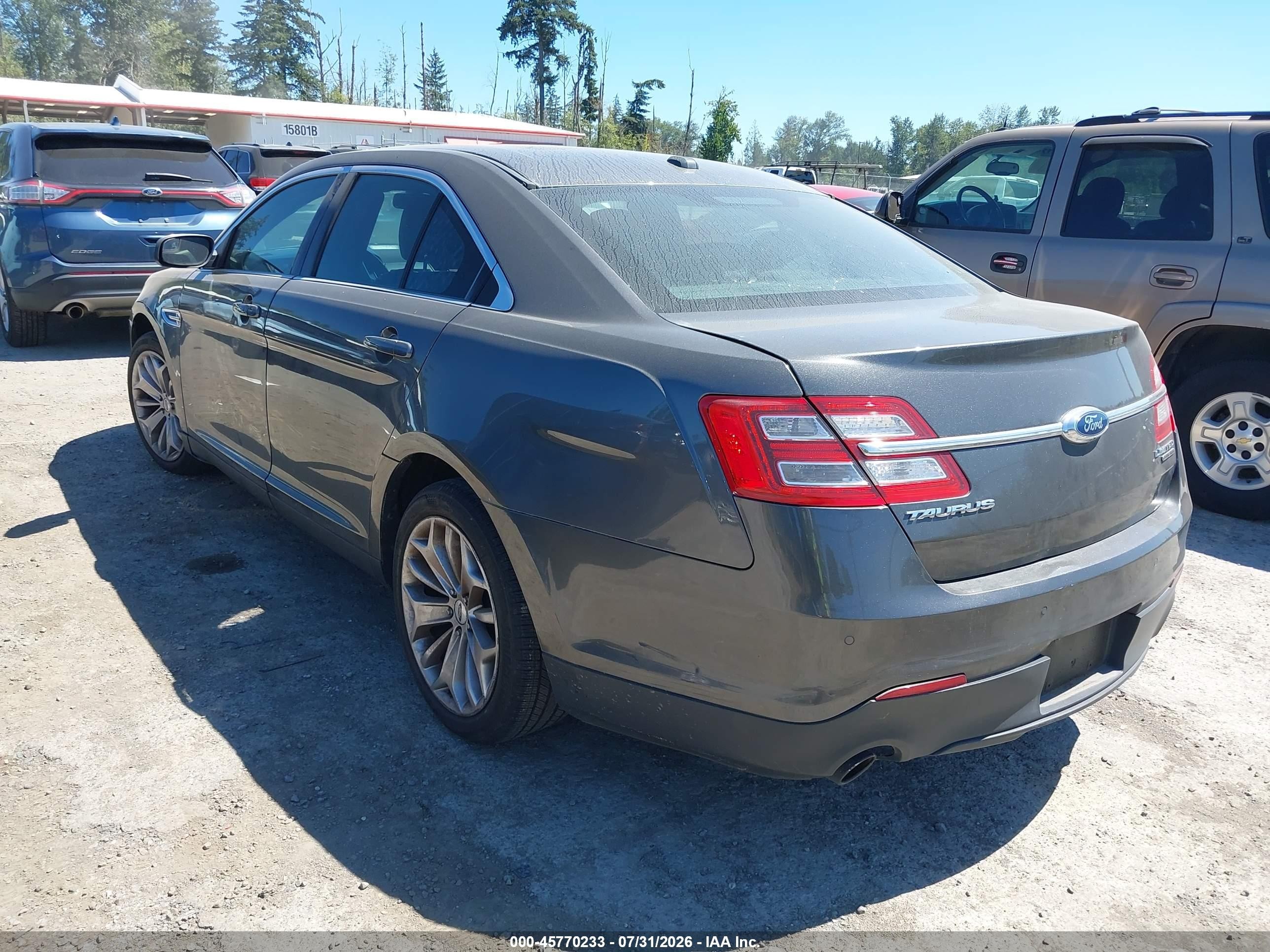 2015 Ford Taurus Limited Gray vin: 1FAHP2F85FG170934