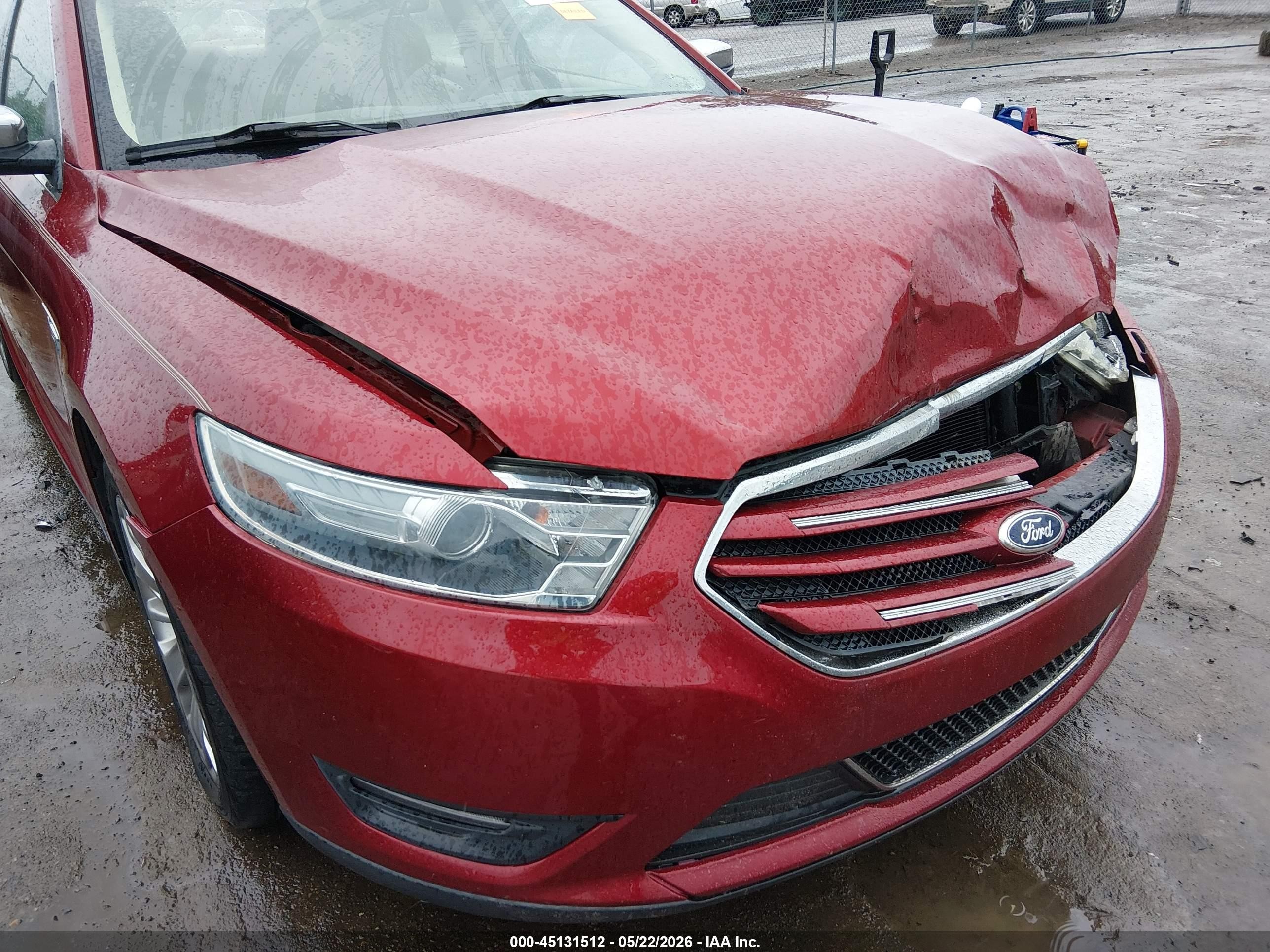 2013 Ford Taurus Limited Maroon vin: 1FAHP2F86DG131556
