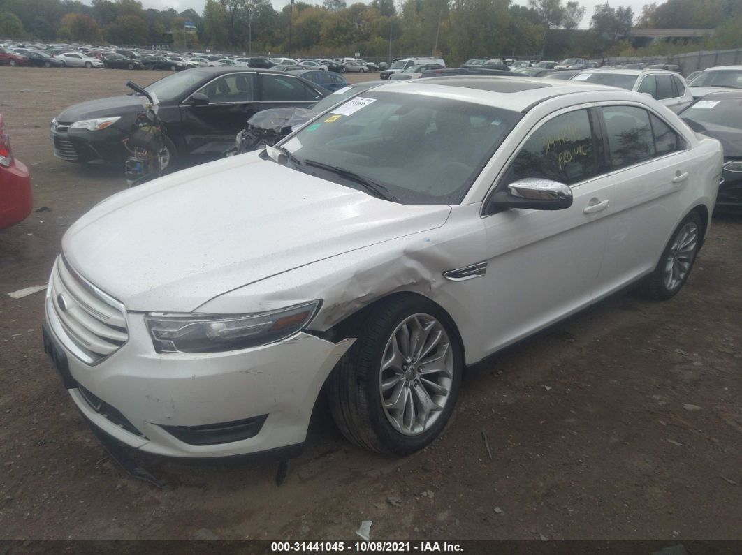 2013 Ford Taurus Limited White vin: 1FAHP2F86DG131590