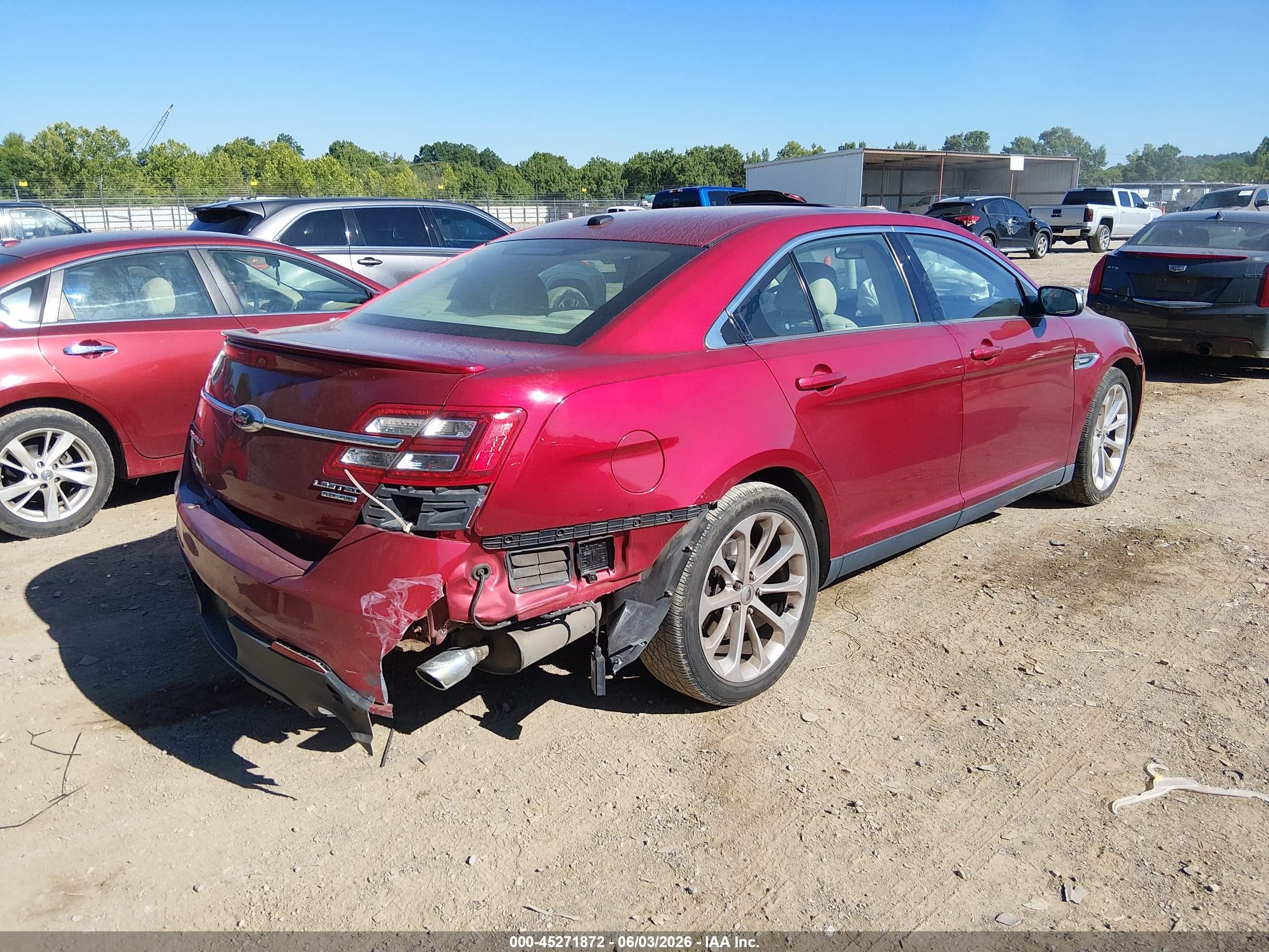 2013 Ford Taurus Limited Maroon vin: 1FAHP2F86DG161088