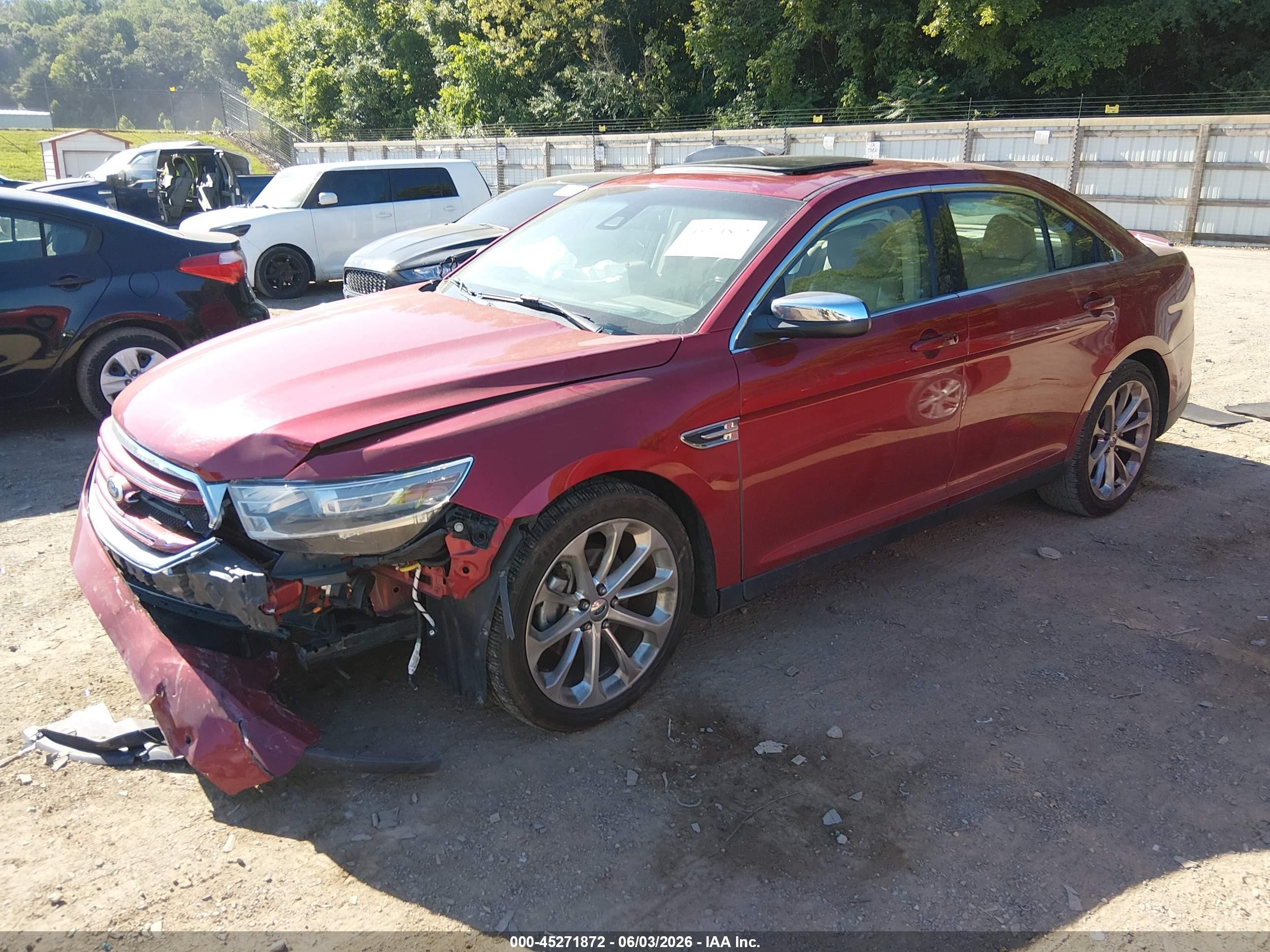 2013 Ford Taurus Limited Maroon vin: 1FAHP2F86DG161088