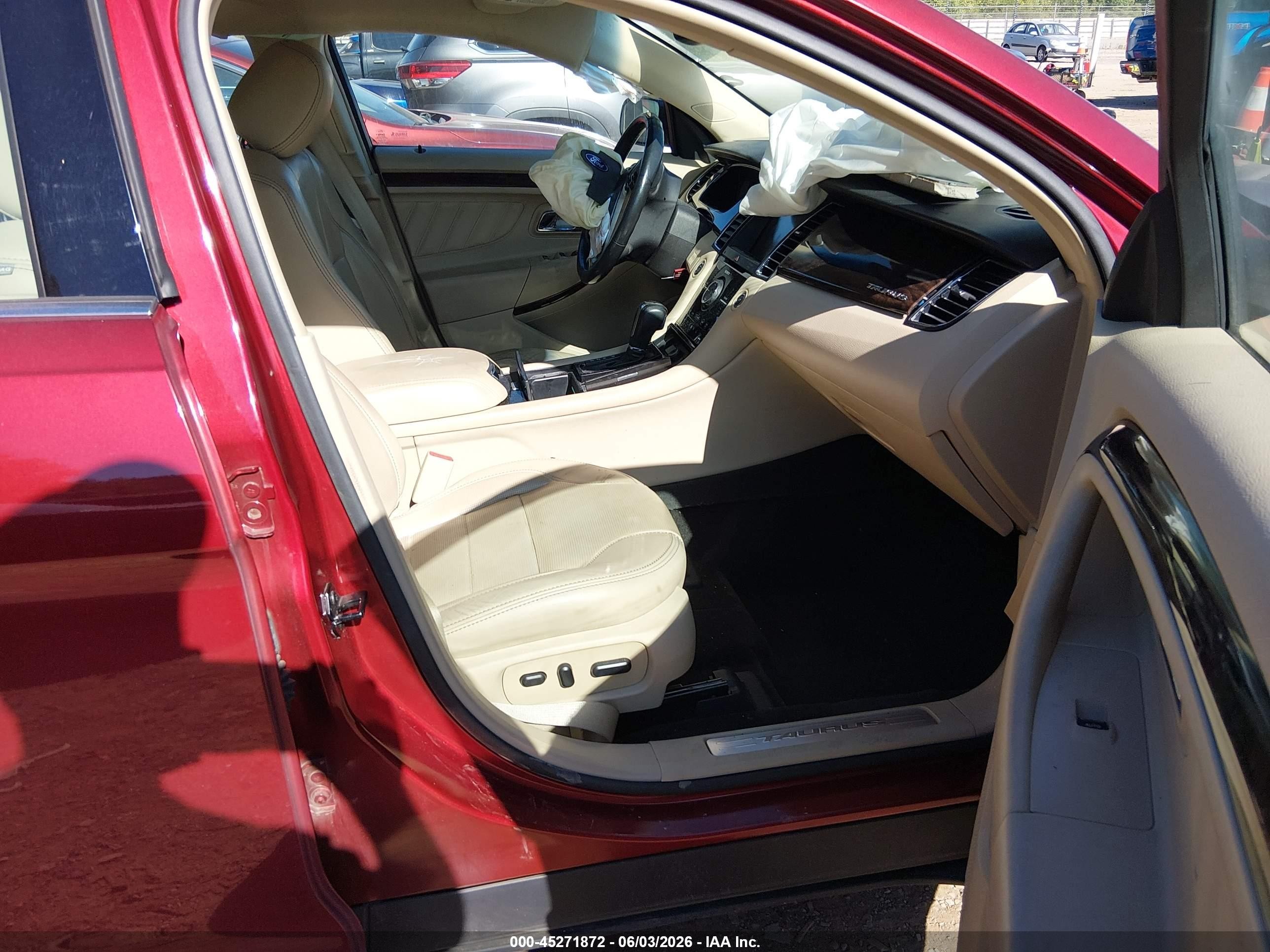 2013 Ford Taurus Limited Maroon vin: 1FAHP2F86DG161088