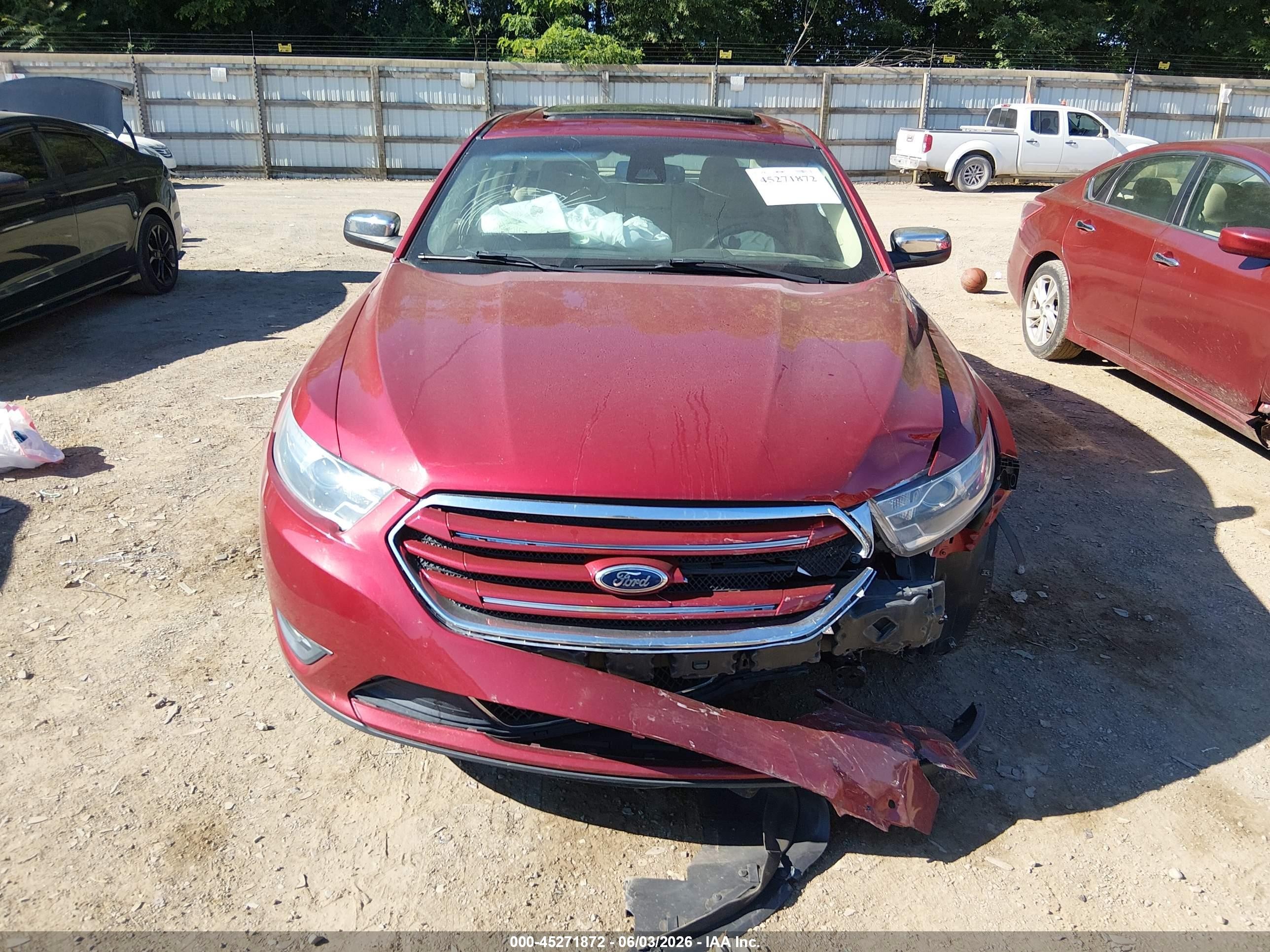 2013 Ford Taurus Limited Maroon vin: 1FAHP2F86DG161088