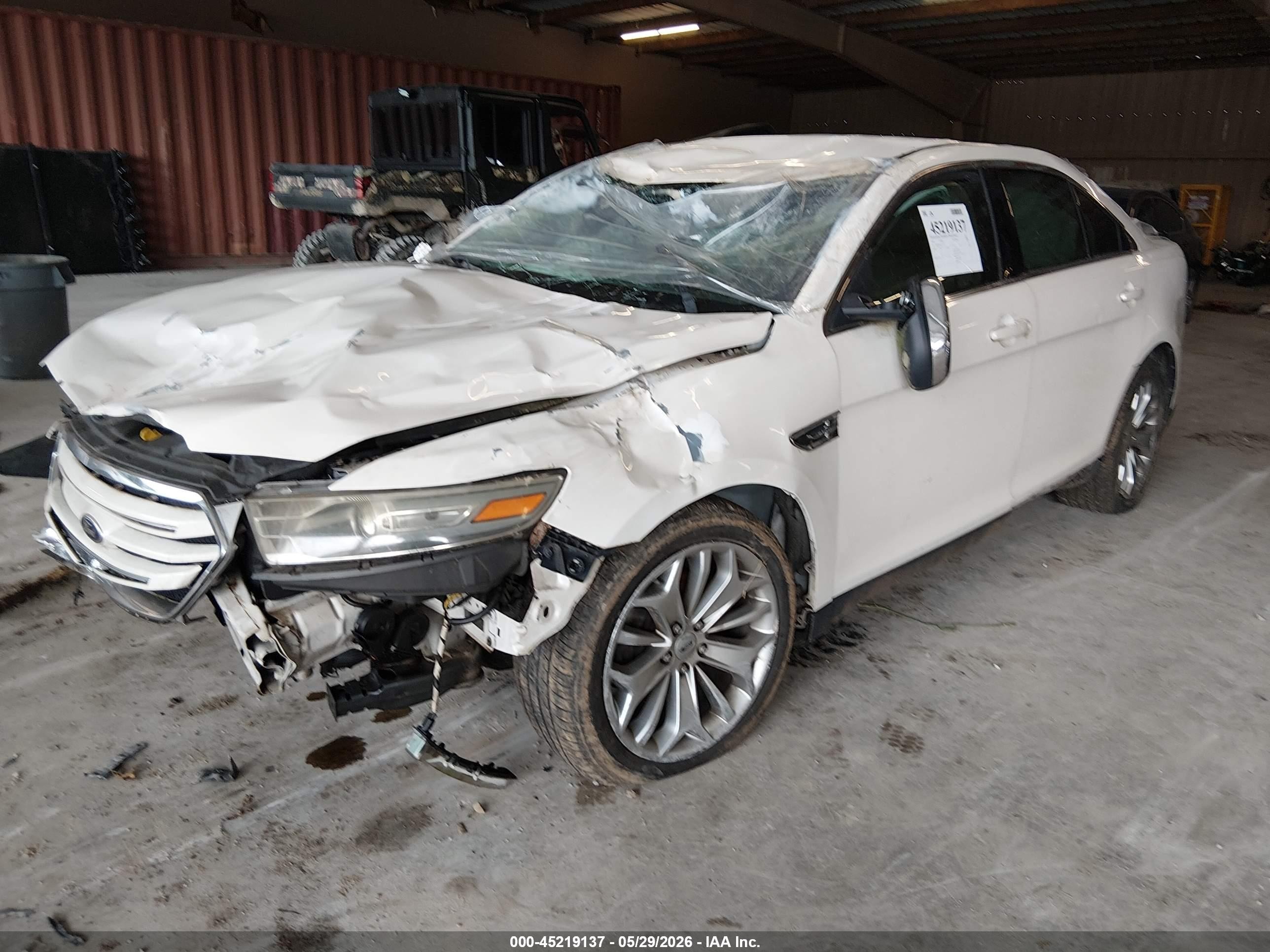 2013 Ford Taurus Limited White vin: 1FAHP2F86DG193457