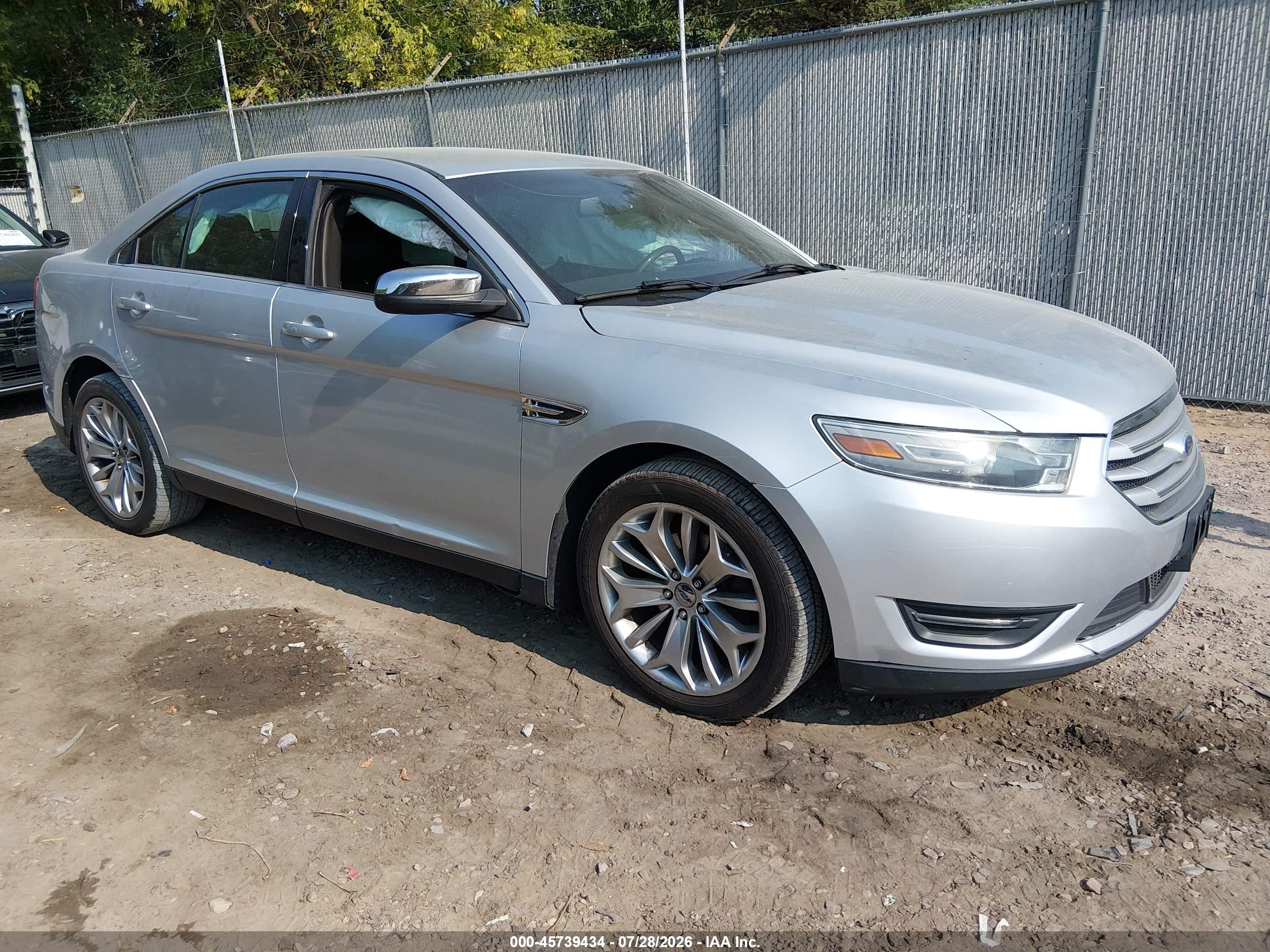 2014 Ford Taurus Limited Silver vin: 1FAHP2F86EG115519