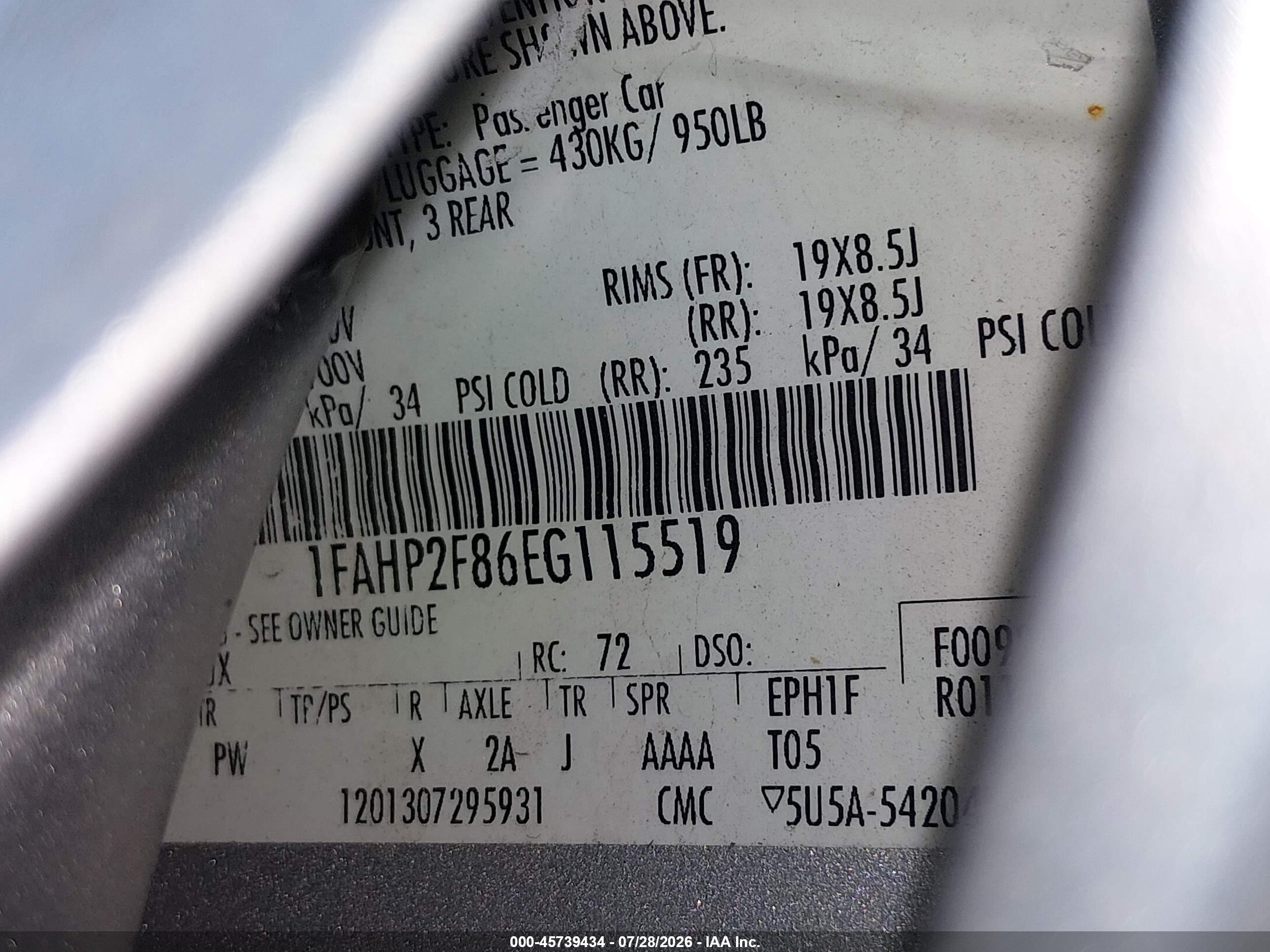 2014 Ford Taurus Limited Silver vin: 1FAHP2F86EG115519