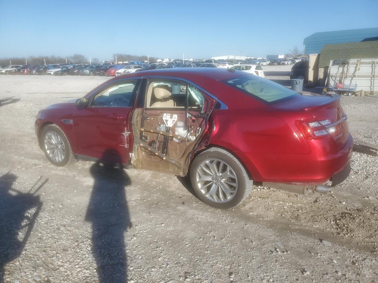 2014 Ford Taurus Limited Burgundy vin: 1FAHP2F86EG185053
