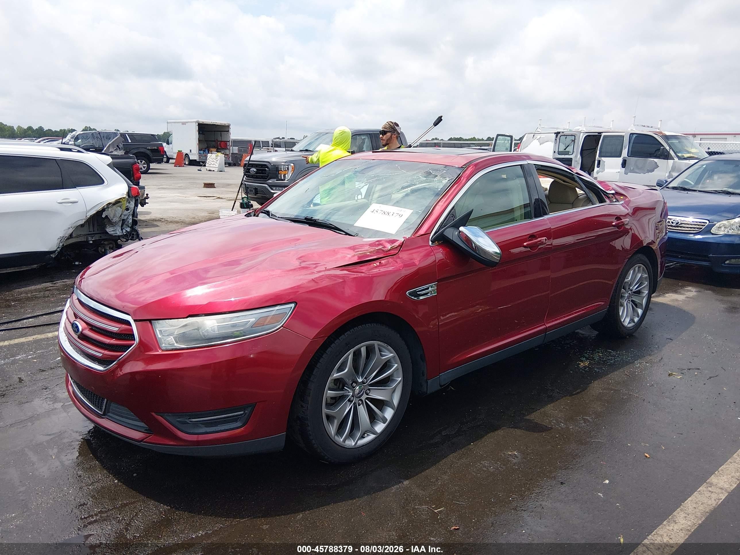 2013 Ford Taurus Limited Красный vin: 1FAHP2F87DG115317