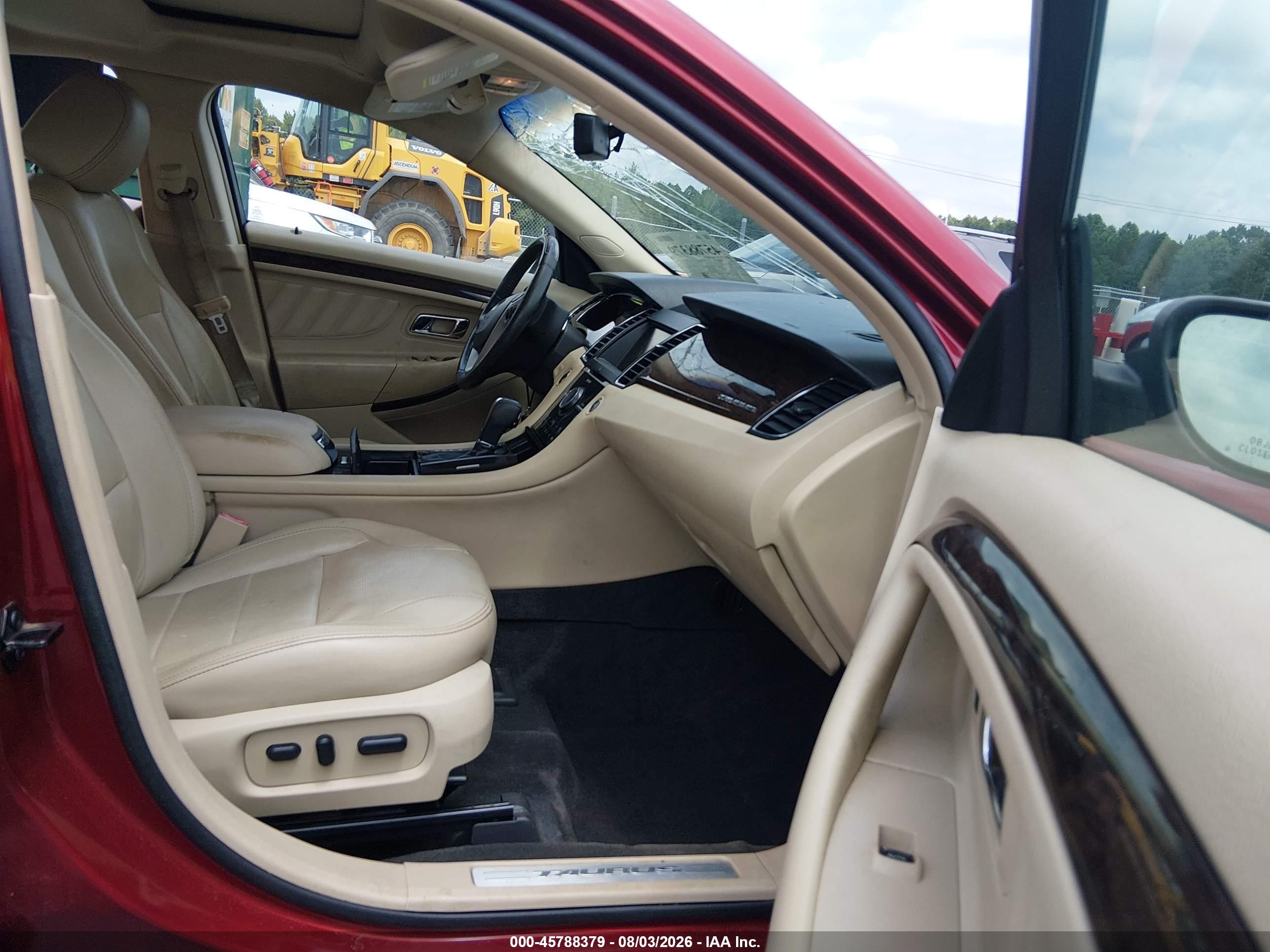 2013 Ford Taurus Limited Красный vin: 1FAHP2F87DG115317