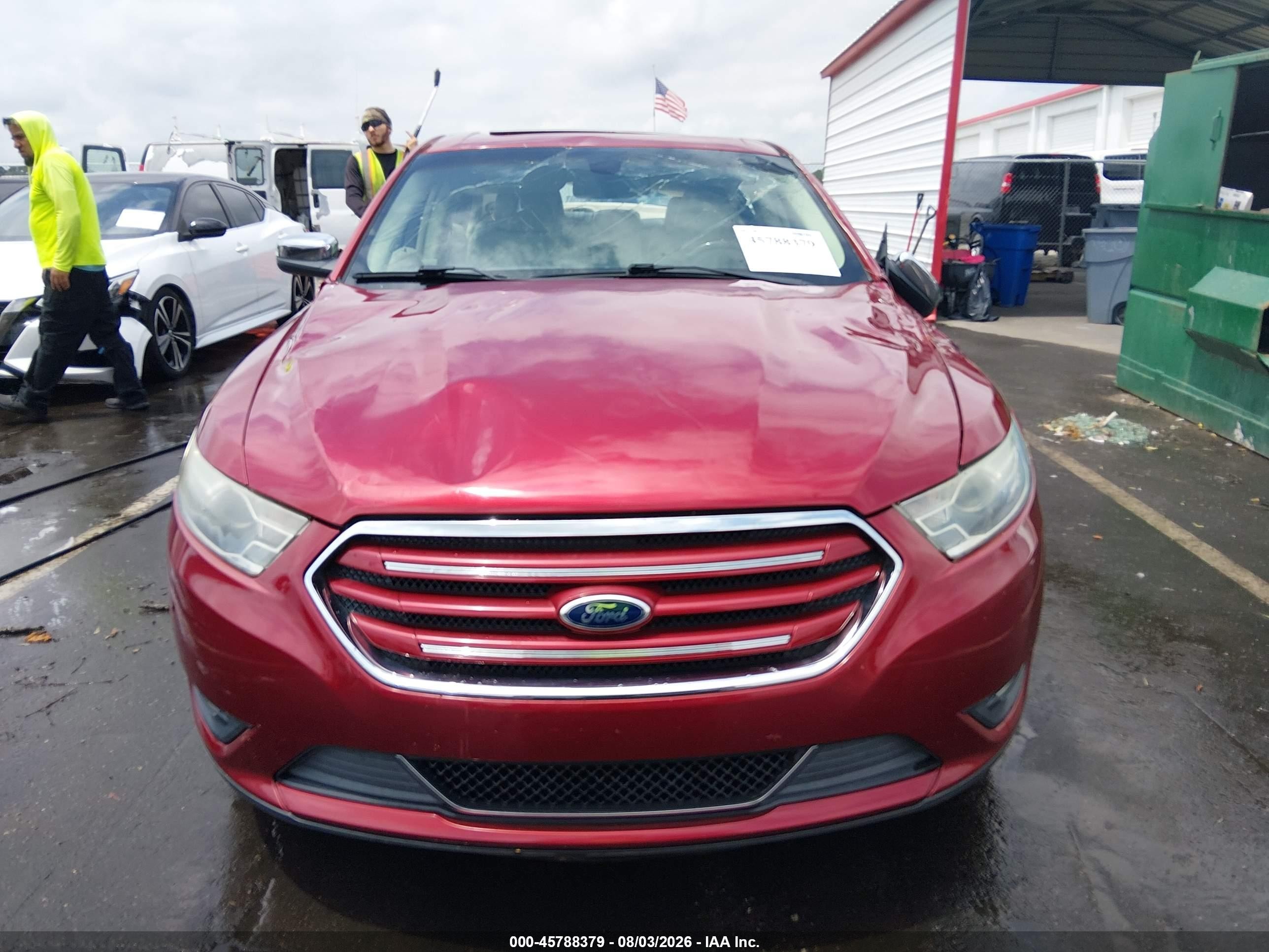 2013 Ford Taurus Limited Красный vin: 1FAHP2F87DG115317