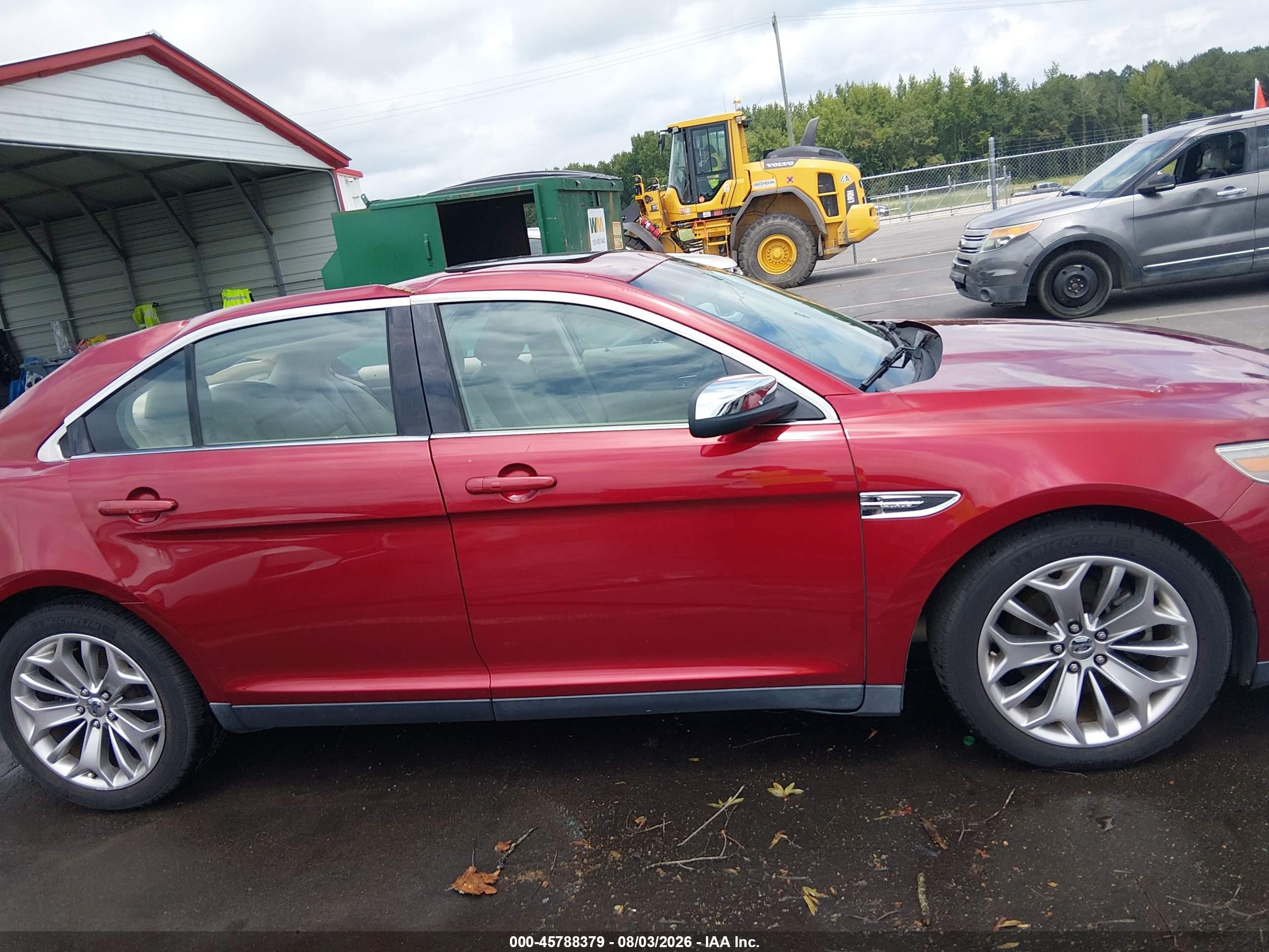 2013 Ford Taurus Limited Красный vin: 1FAHP2F87DG115317