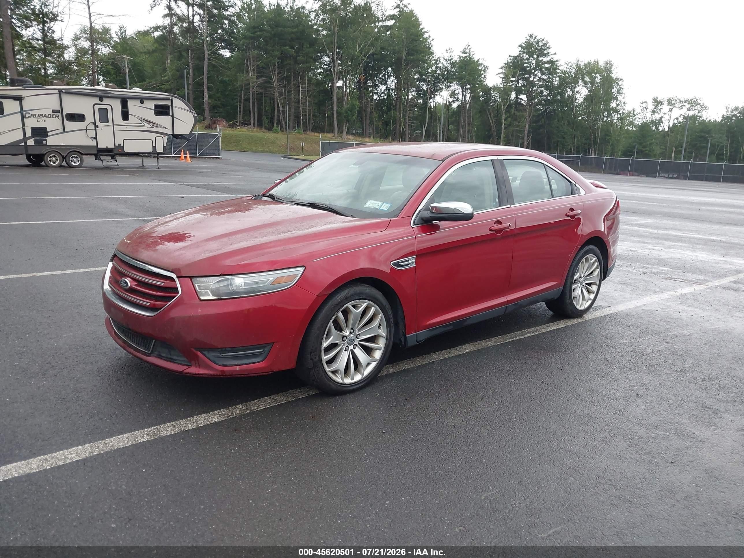 2013 Ford Taurus Limited Красный vin: 1FAHP2F87DG138595