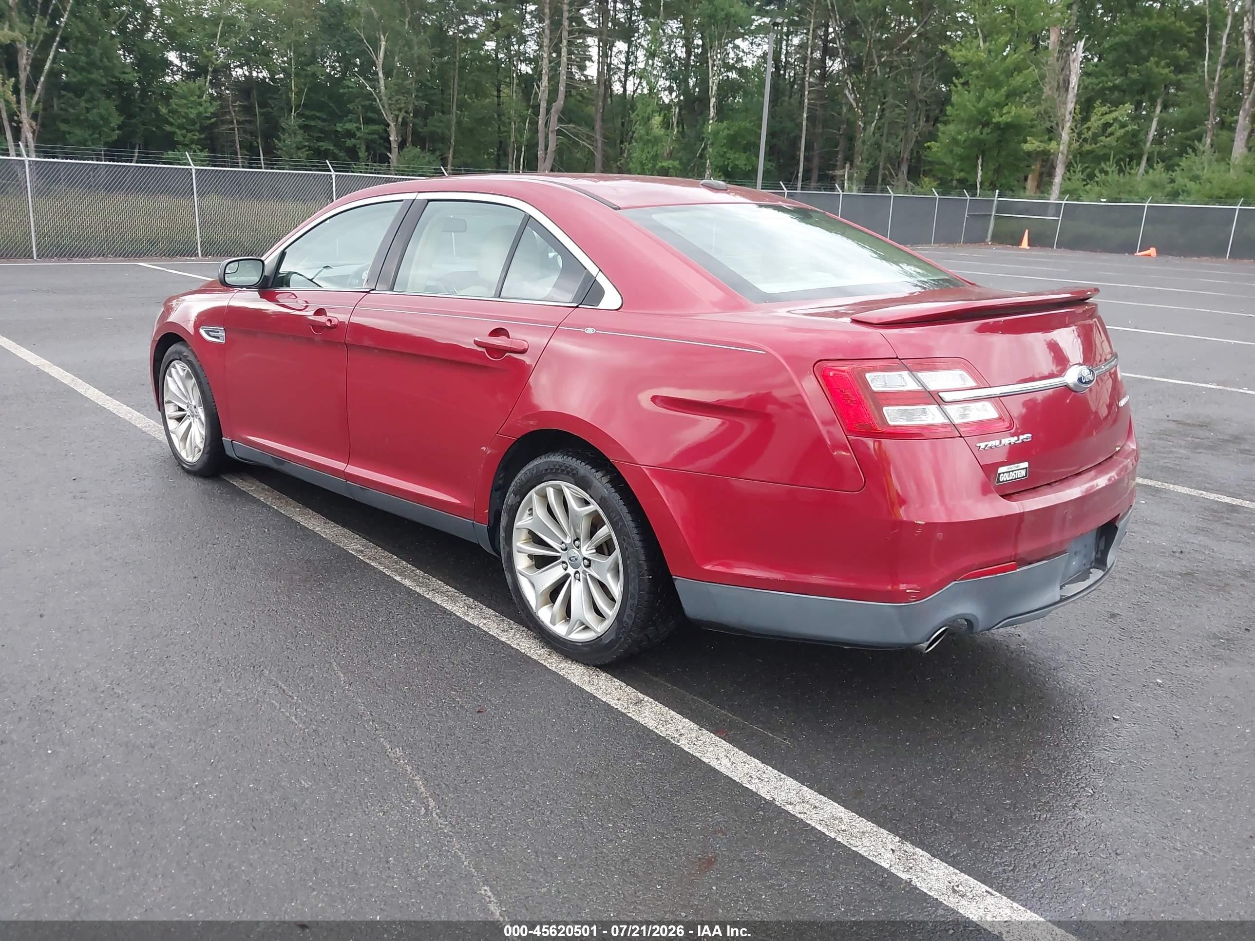 2013 Ford Taurus Limited Красный vin: 1FAHP2F87DG138595