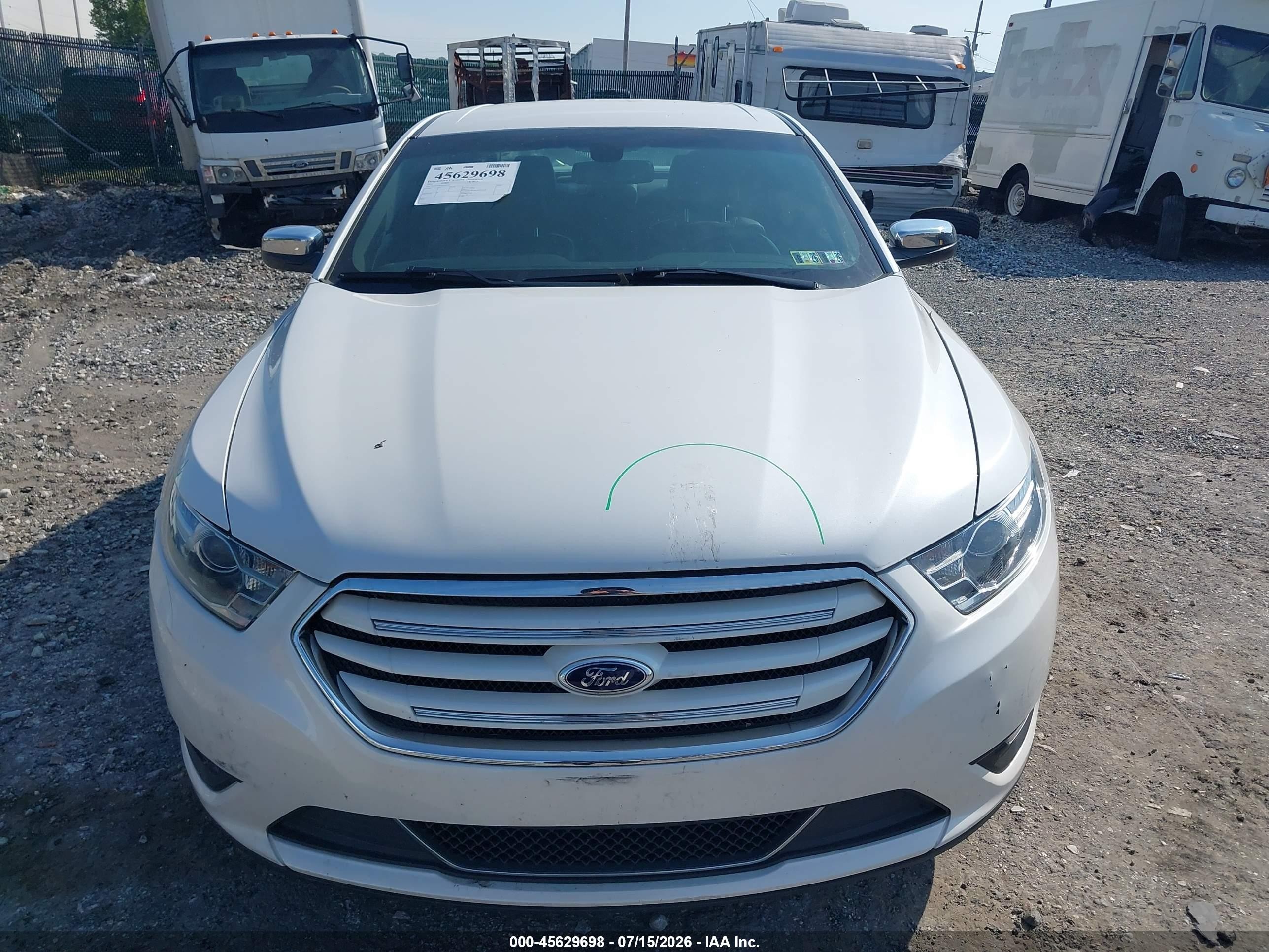2013 Ford Taurus Limited White vin: 1FAHP2F87DG160984