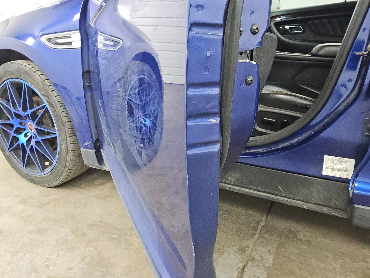 2013 Ford Taurus Limited Blue vin: 1FAHP2F87DG200268 Damage: Left Front Door, Dent(S) W/ Paint Dmg, 2 To 3 Inches